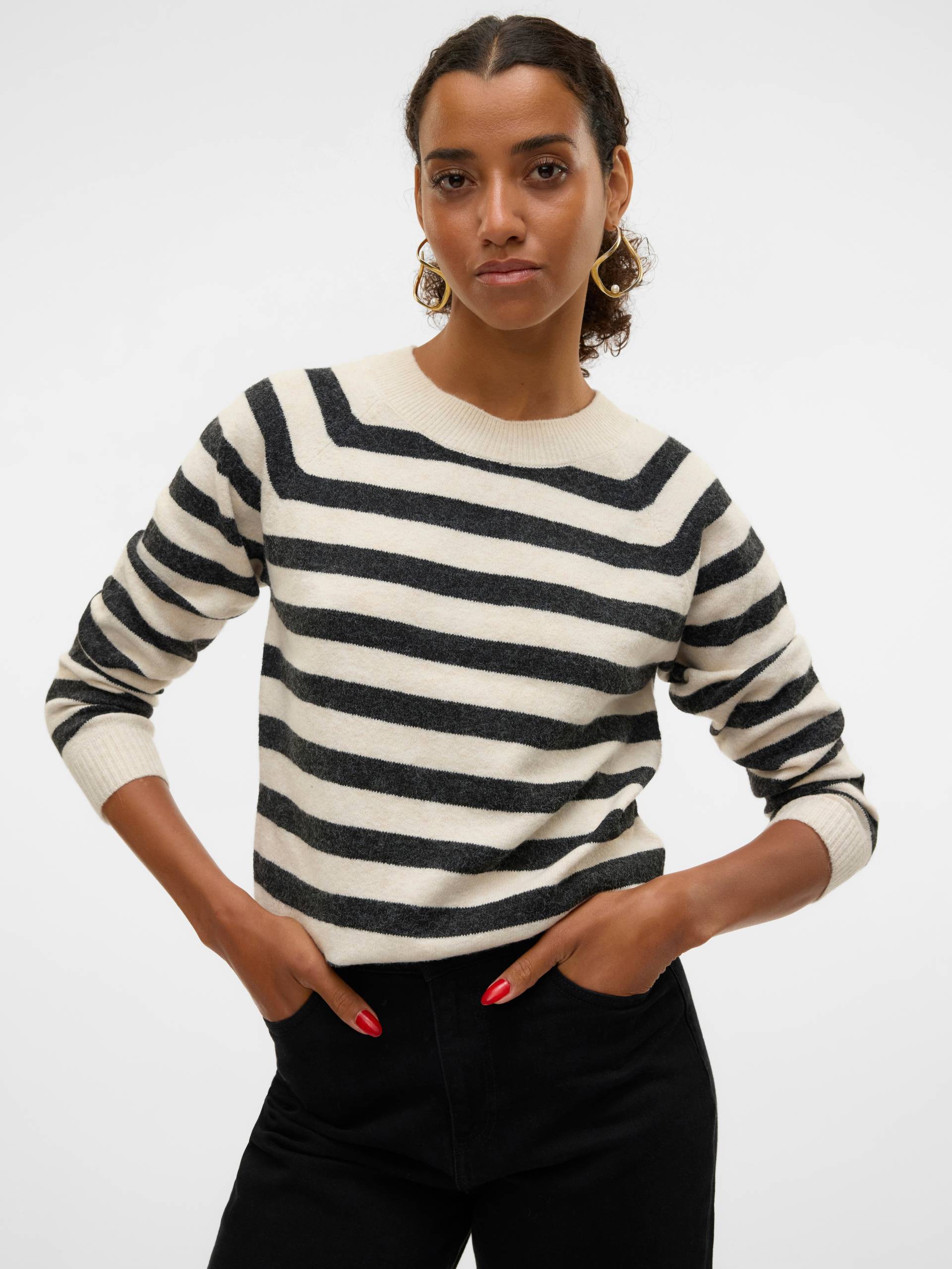 Vero Moda Rundhalspullover »VMDOFFY LS O-NECK BLOUSE GA NOOS« von Vero Moda