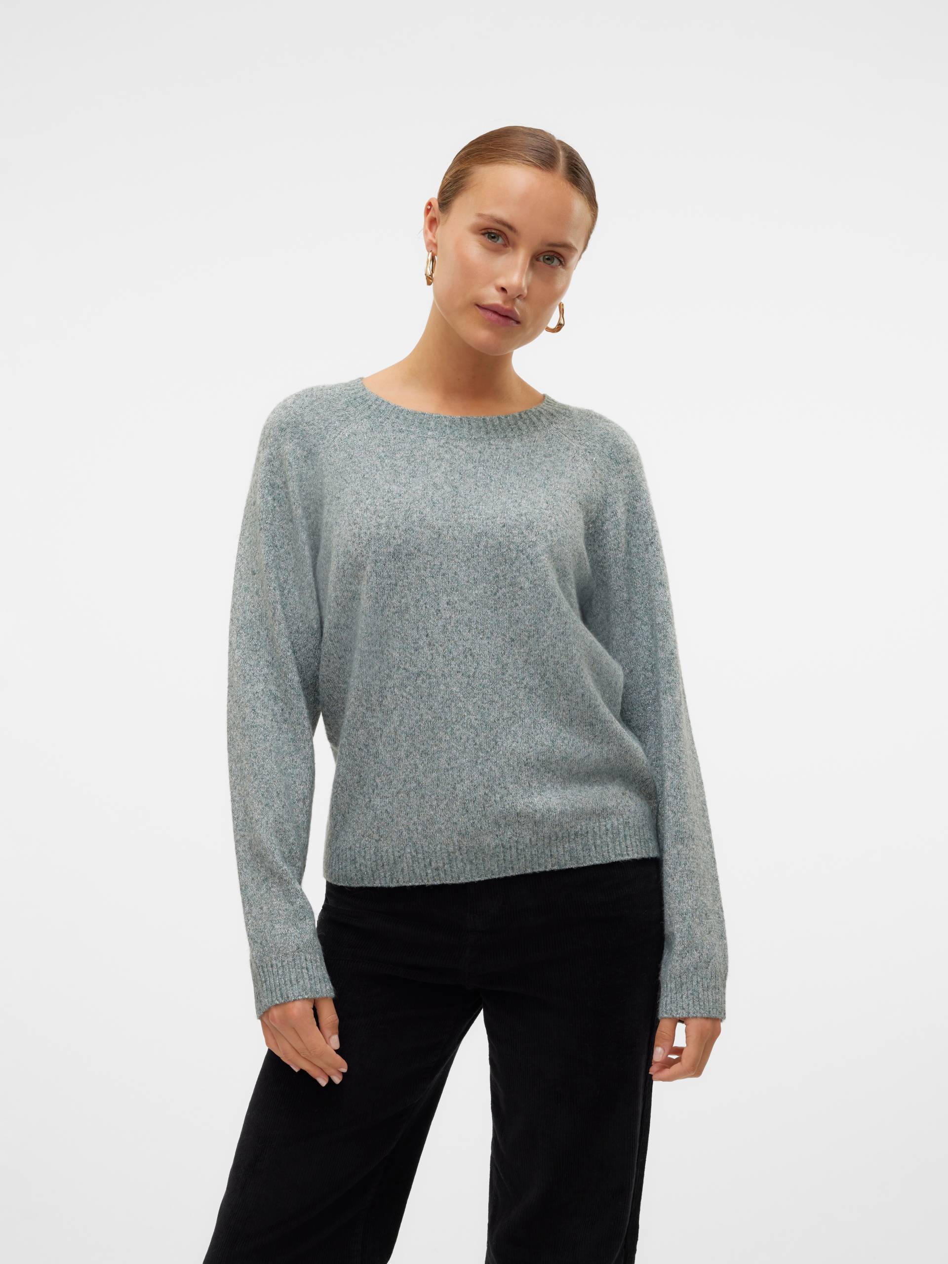 Vero Moda Rundhalspullover »VMDOFFYSHINE LS O-NECK BLOUSE REP NOOS« von Vero Moda