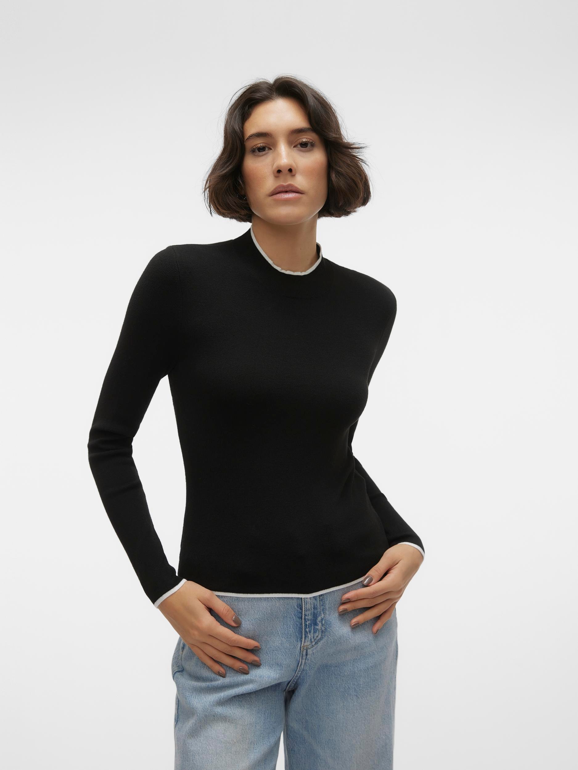 Vero Moda Rundhalspullover »VMFLOUNCY LS HIGHNECK PULLOVER GA« von Vero Moda