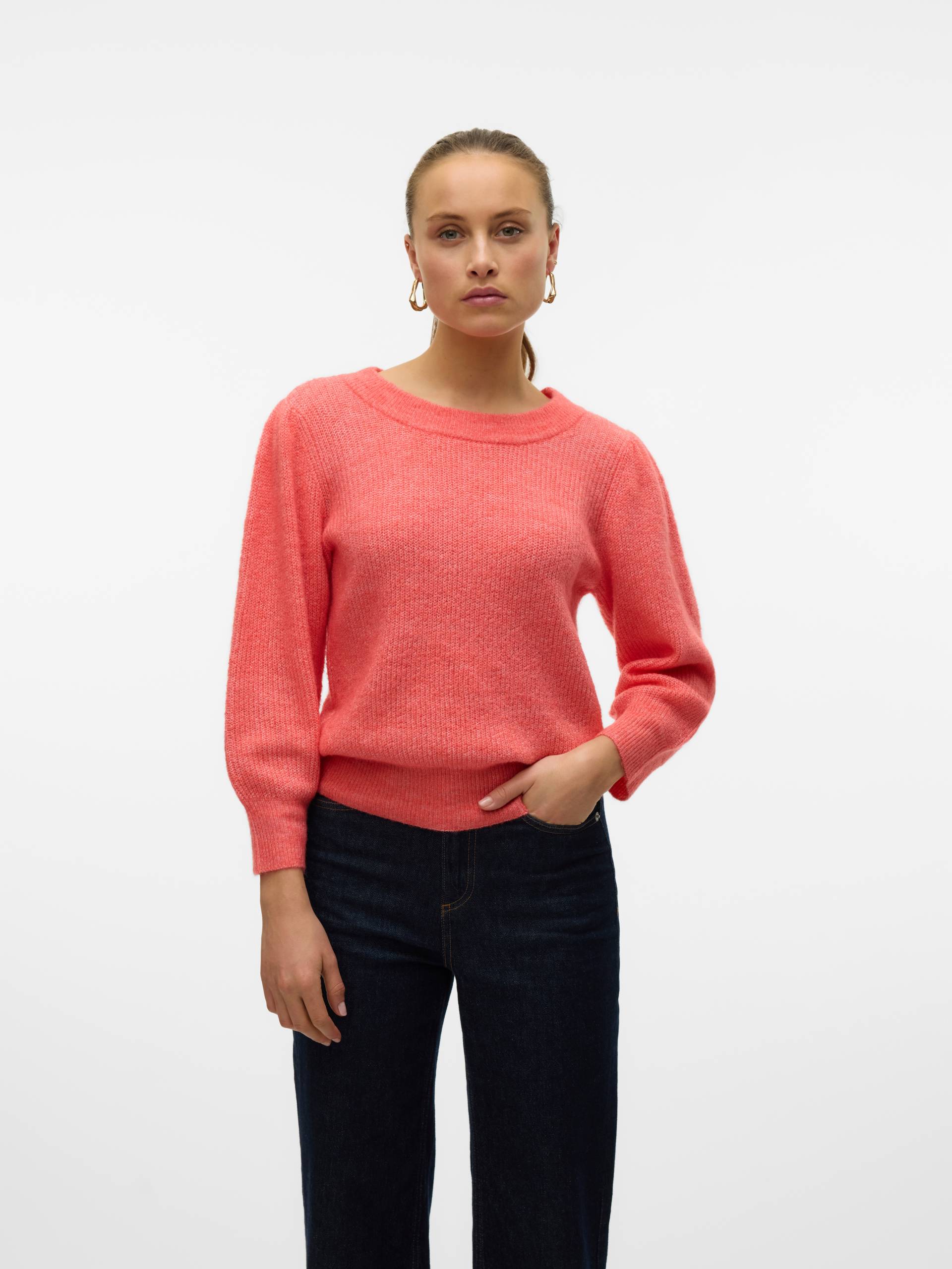 Vero Moda Rundhalspullover »VMVIGGA 3/4 RIB PULLOVER GA BOO REP« Vero Moda Rundhalspullover »VMVIGGA 3/4 RIB PULLOVER GA BOO REP« von Vero Moda