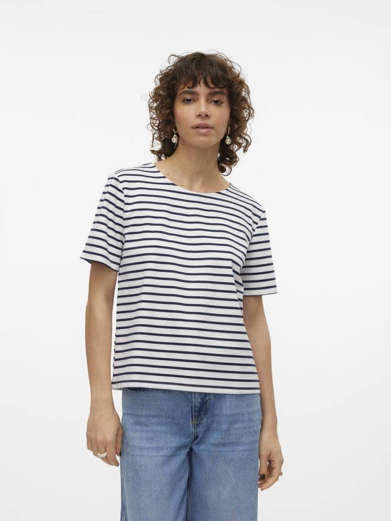 Vero Moda Rundhalsshirt »VMABBY SS ZIP TOP JRS NOOS« von Vero Moda