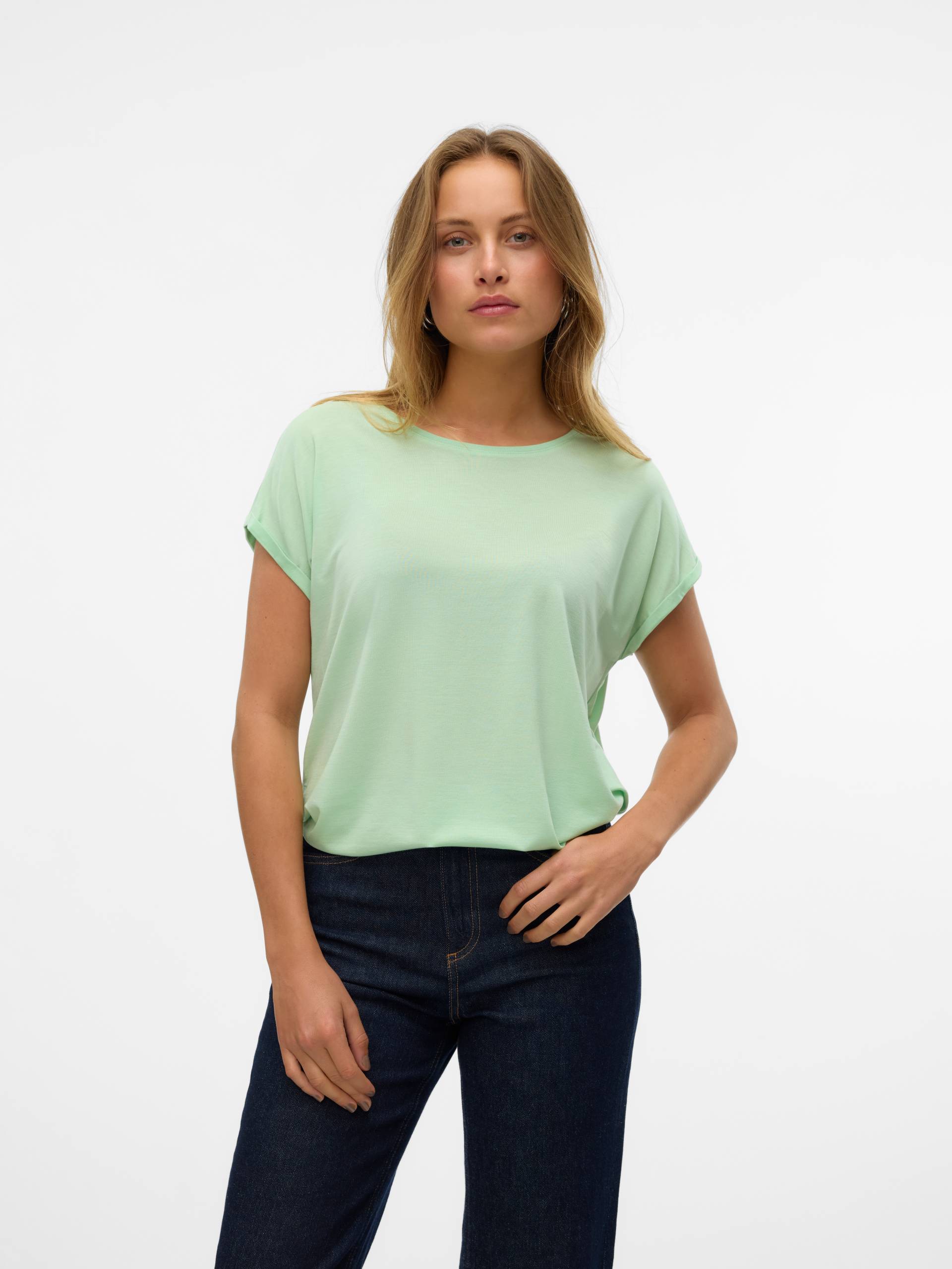 Vero Moda Rundhalsshirt »VMAVA PLAIN SS TOP GAJRS NOOS« von Vero Moda