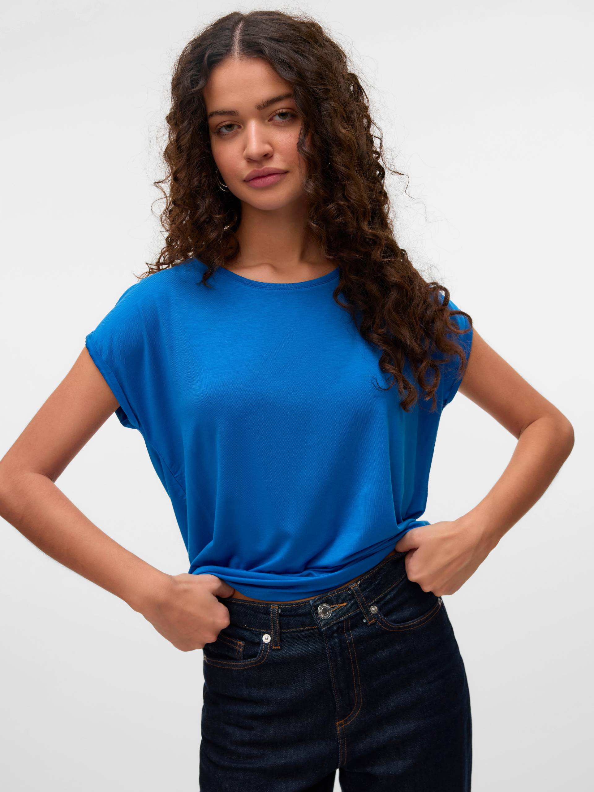 Vero Moda Rundhalsshirt »VMAVA PLAIN SS TOP GAJRS NOOS« Vero Moda Rundhalsshirt »VMAVA PLAIN SS TOP GAJRS NOOS« von Vero Moda