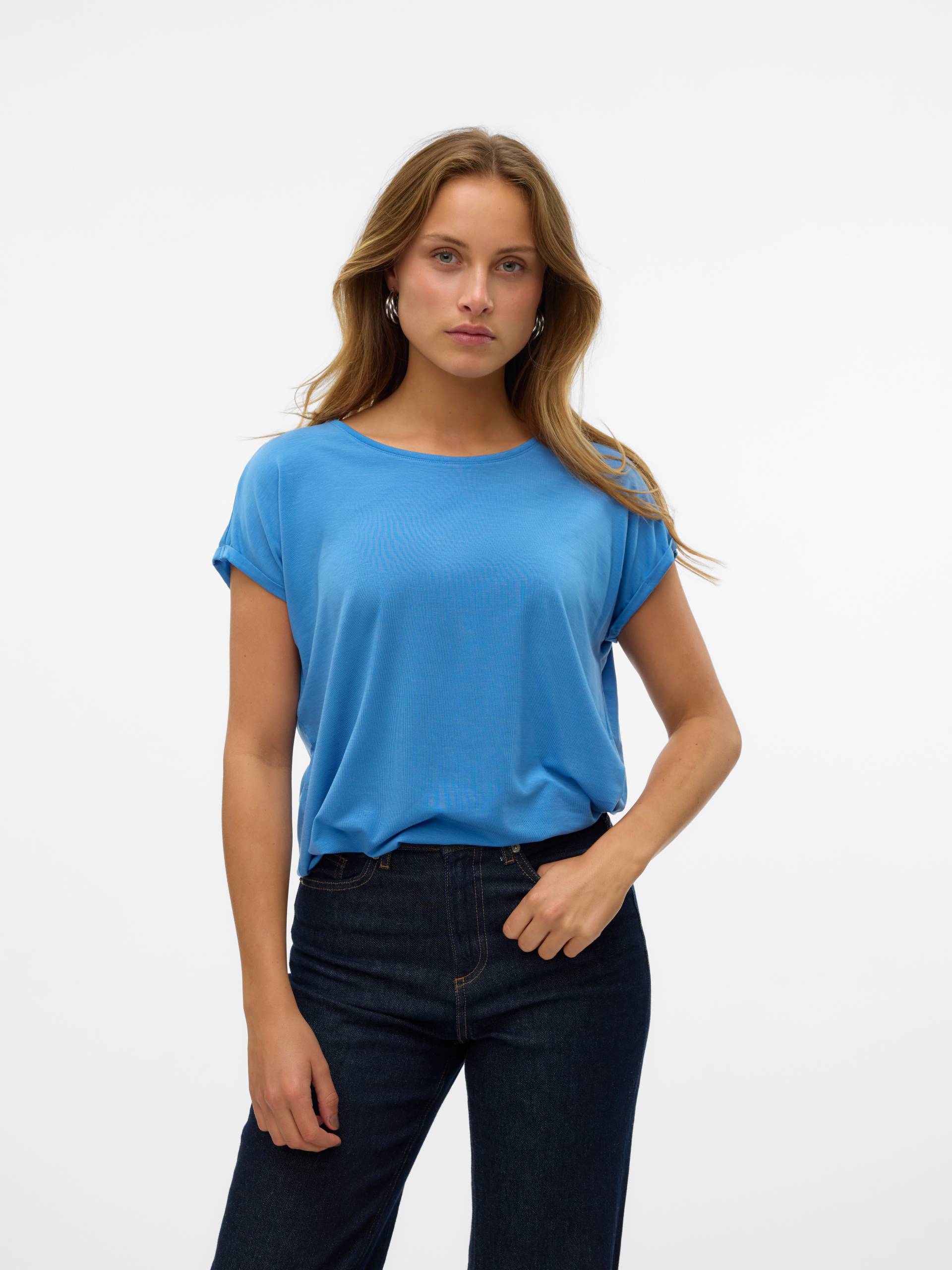 Vero Moda Rundhalsshirt »VMAVA PLAIN SS TOP GAJRS NOOS« von Vero Moda