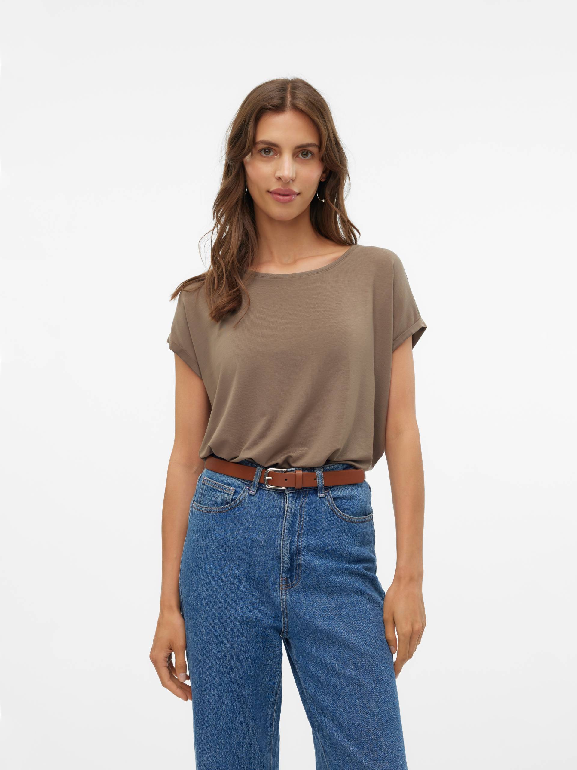 Vero Moda Rundhalsshirt »VMAVA PLAIN SS TOP GAJRS NOOS« von Vero Moda