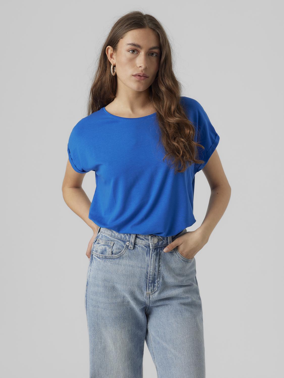 Vero Moda Rundhalsshirt »VMAVA PLAIN SS TOP GAJRS NOOS« von Vero Moda