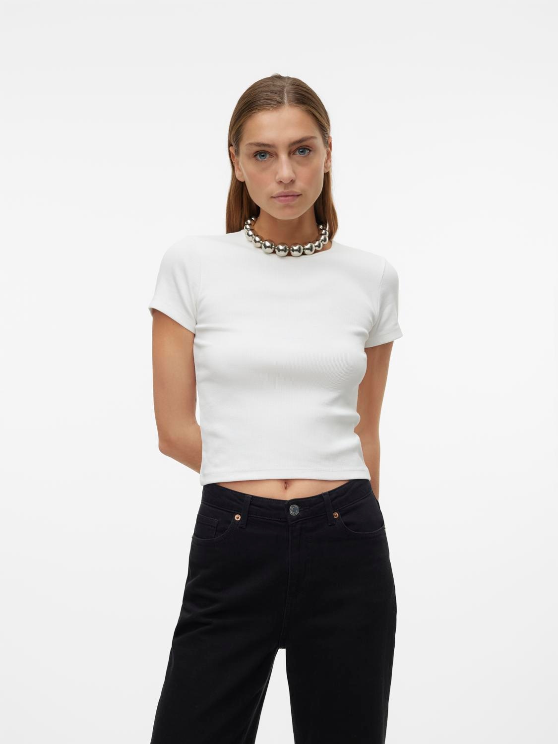 Vero Moda Rundhalsshirt »VMCHLOE SS SHORT TOP JRS NOOS« von Vero Moda