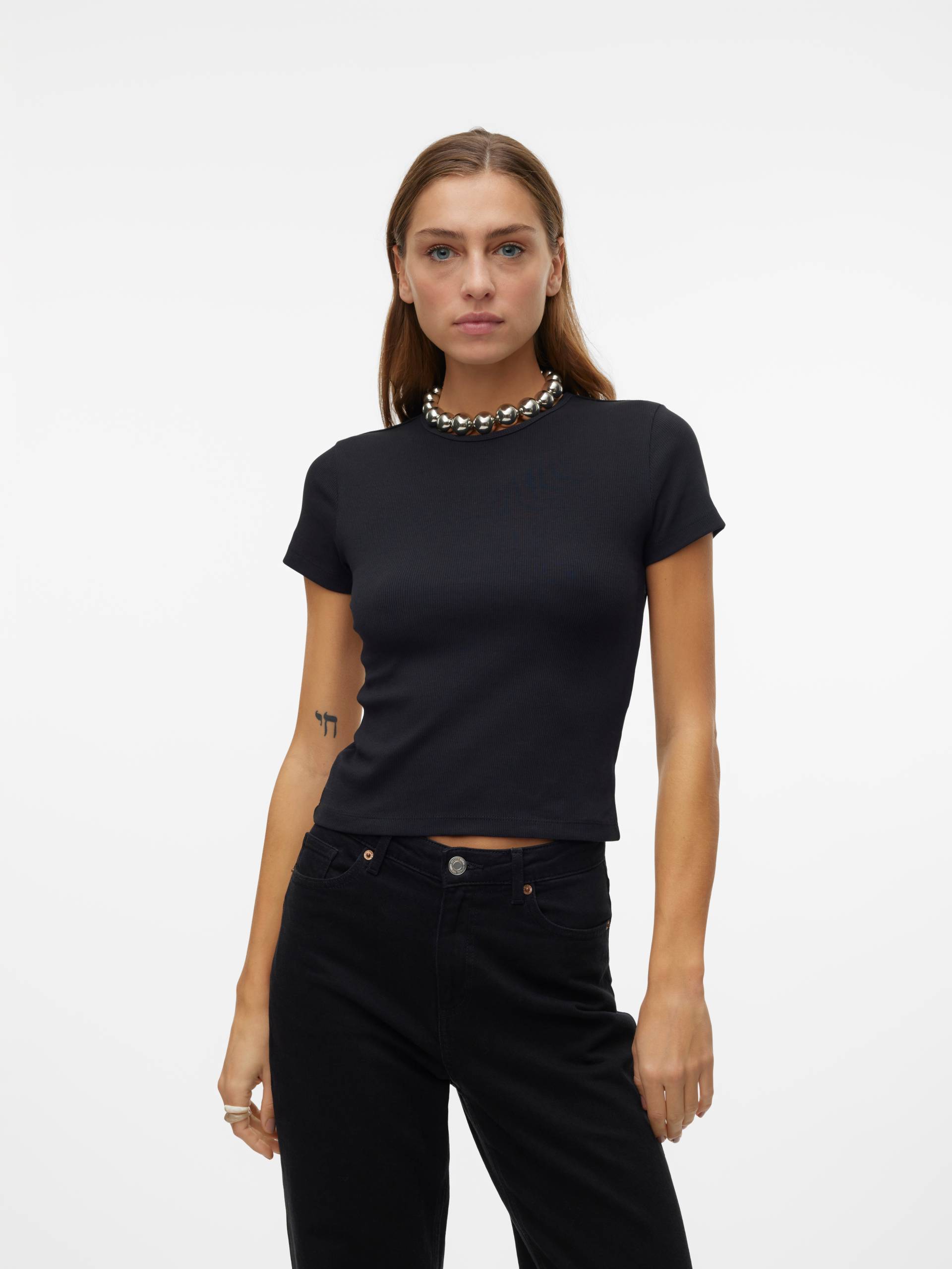 Vero Moda Rundhalsshirt »VMCHLOE SS SHORT TOP JRS NOOS« von Vero Moda