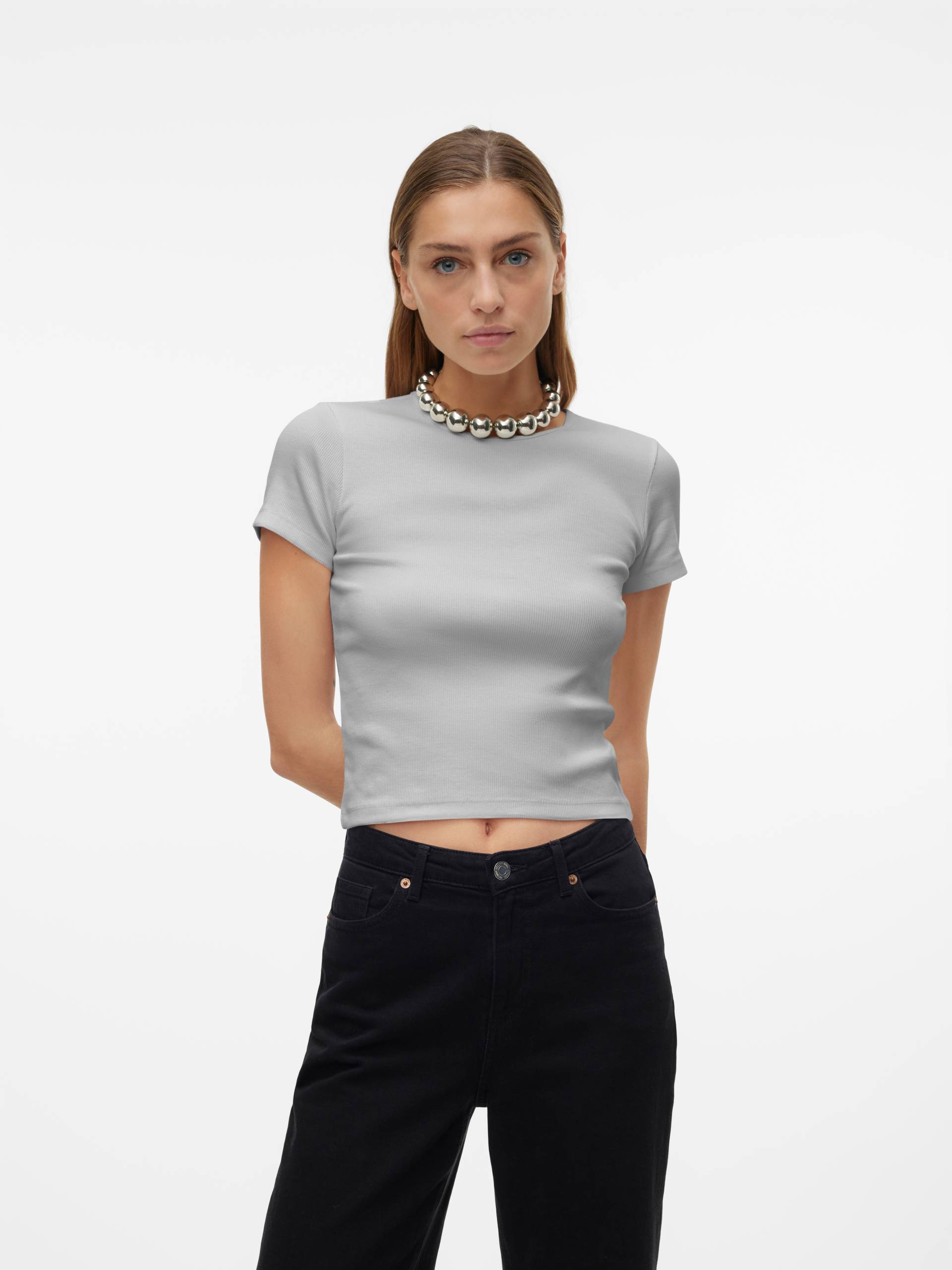 Vero Moda Rundhalsshirt »VMCHLOE SS SHORT TOP JRS NOOS« von Vero Moda