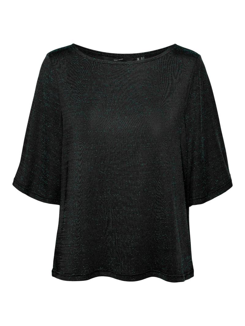 Vero Moda Rundhalsshirt »VMKANVA 2/4 GLITTER TOP JRS«, mit Glitzereffekt von Vero Moda