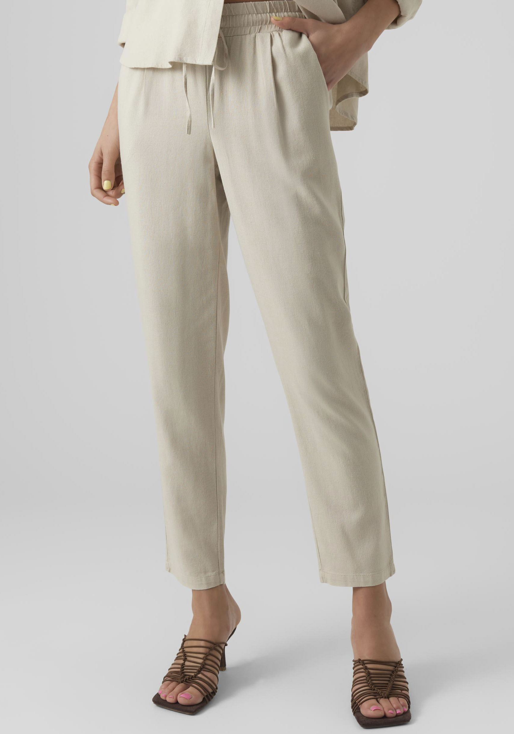 Vero Moda Schlupfhose »VMJESMILO ANKLE PANTS GA NOOS«, mit Leinen von Vero Moda