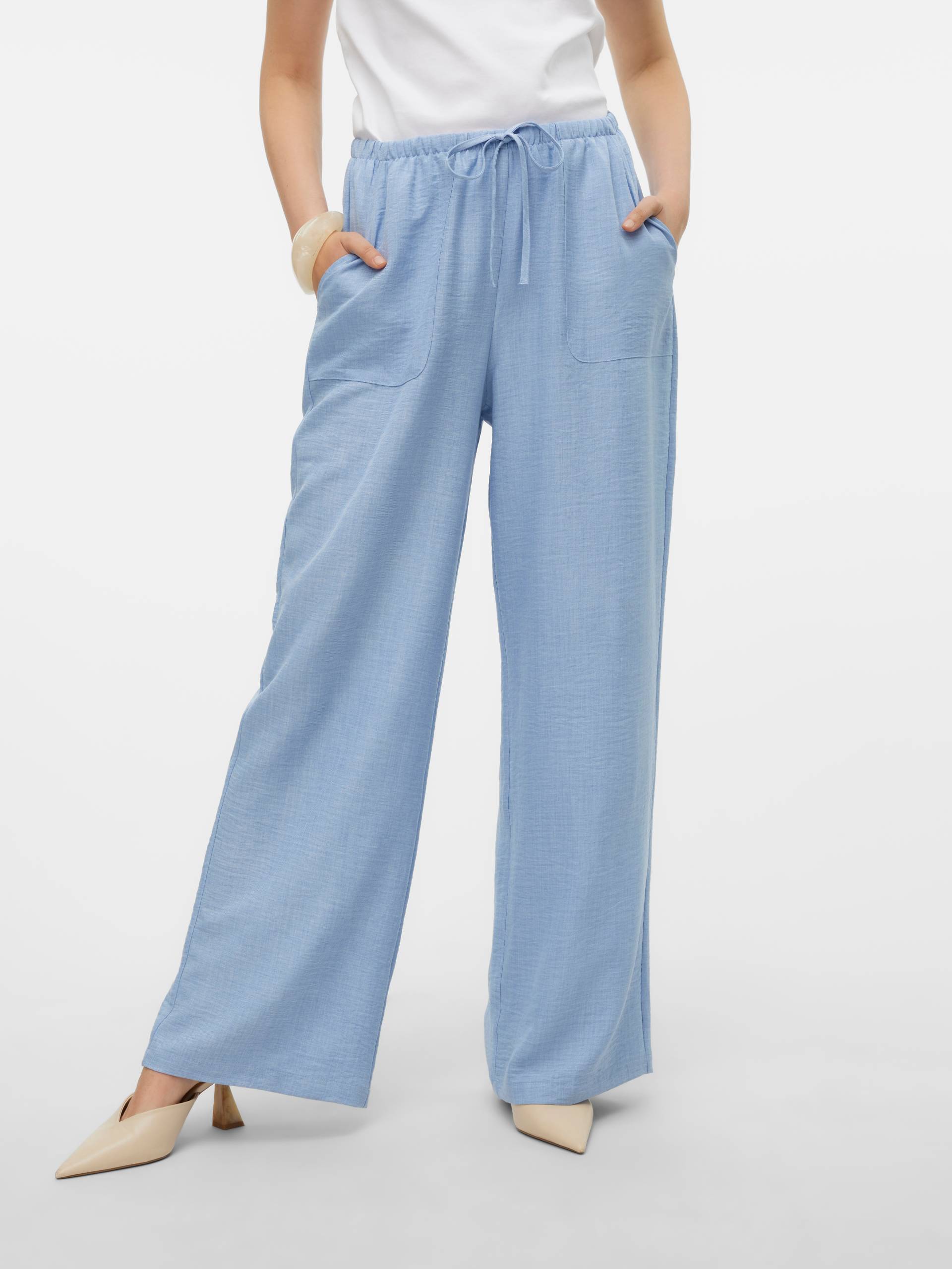 Vero Moda Schlupfhose »VMMELANEY HW LOOSE PANT WVN GA NOOS« von Vero Moda