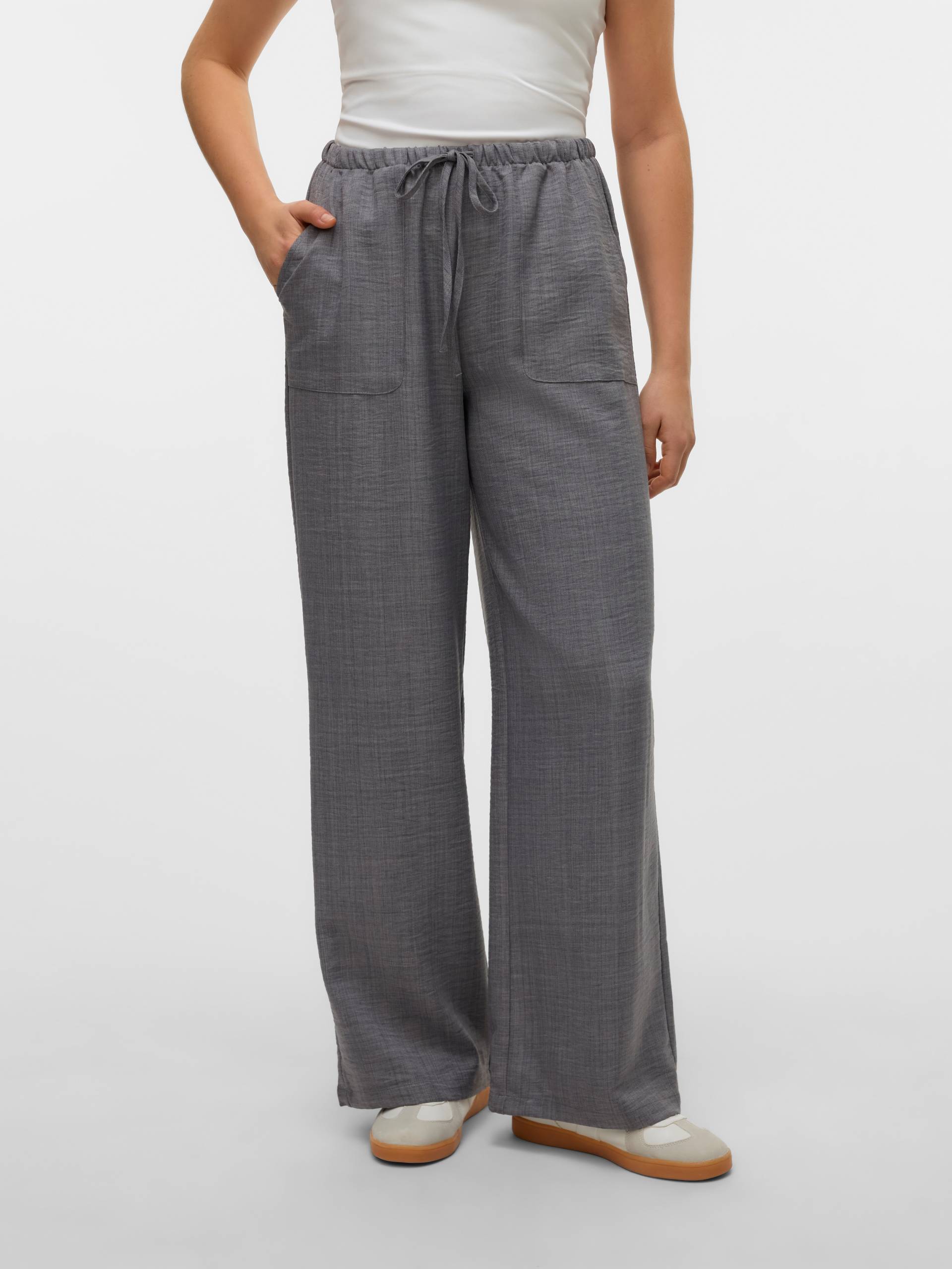 Vero Moda Schlupfhose »VMMELANEY HW LOOSE PANT WVN GA NOOS« von Vero Moda