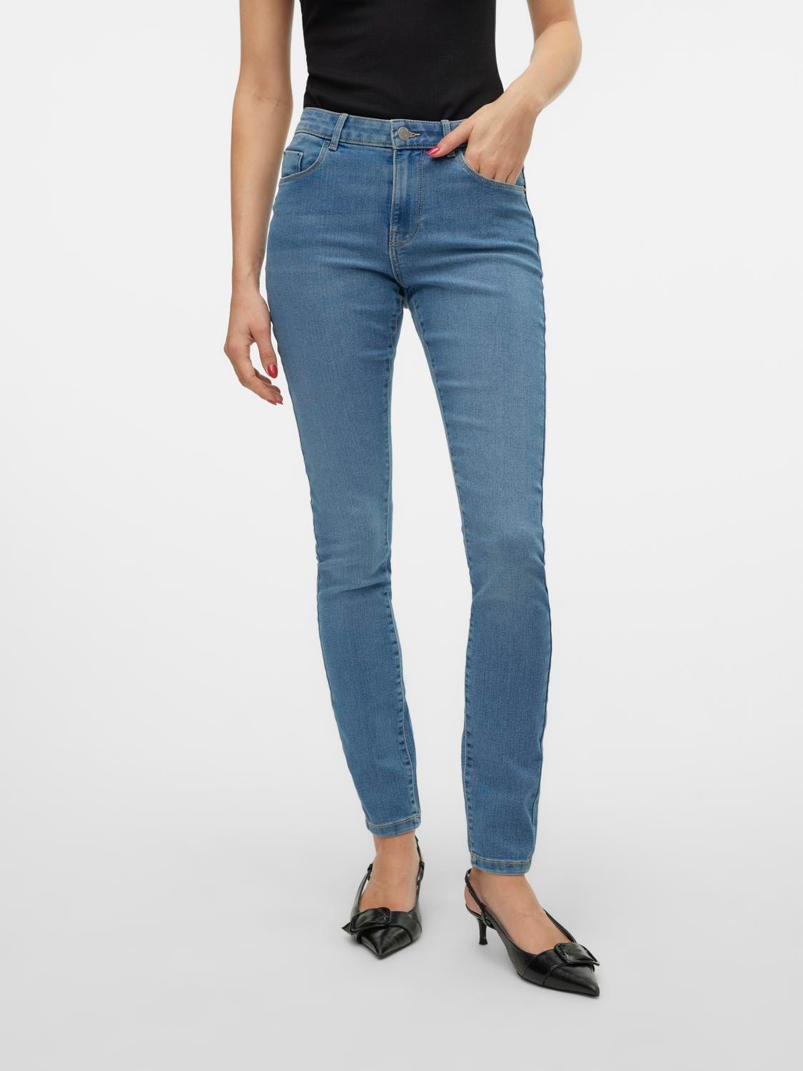 Vero Moda Skinny-fit-Jeans »VMELLY MR SKINNY JEANS BLUE NOOS« von Vero Moda