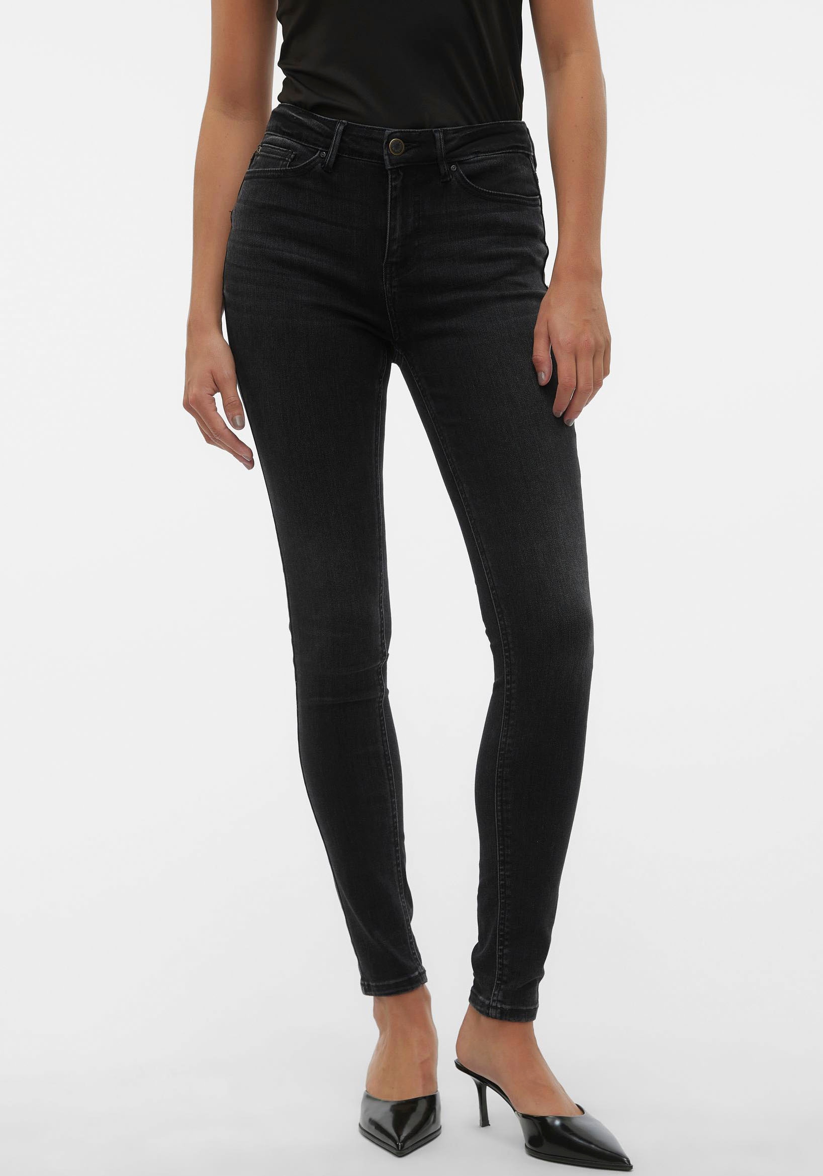 Vero Moda Skinny-fit-Jeans »VMFLASH MR SKINNY JEANS LI111 NOOS« von Vero Moda