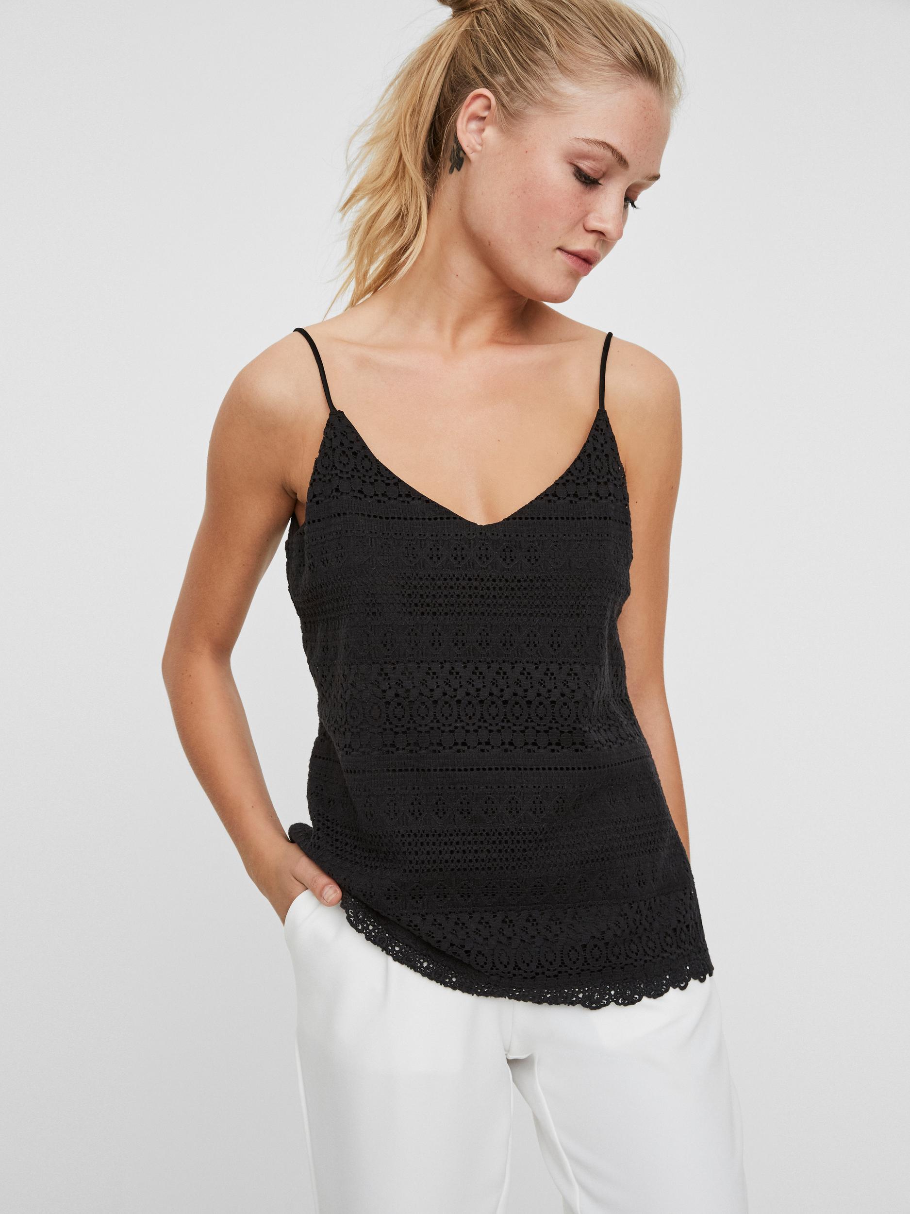 Vero Moda Spaghettitop »VMHONEY LACE SINGLET WVN« von Vero Moda