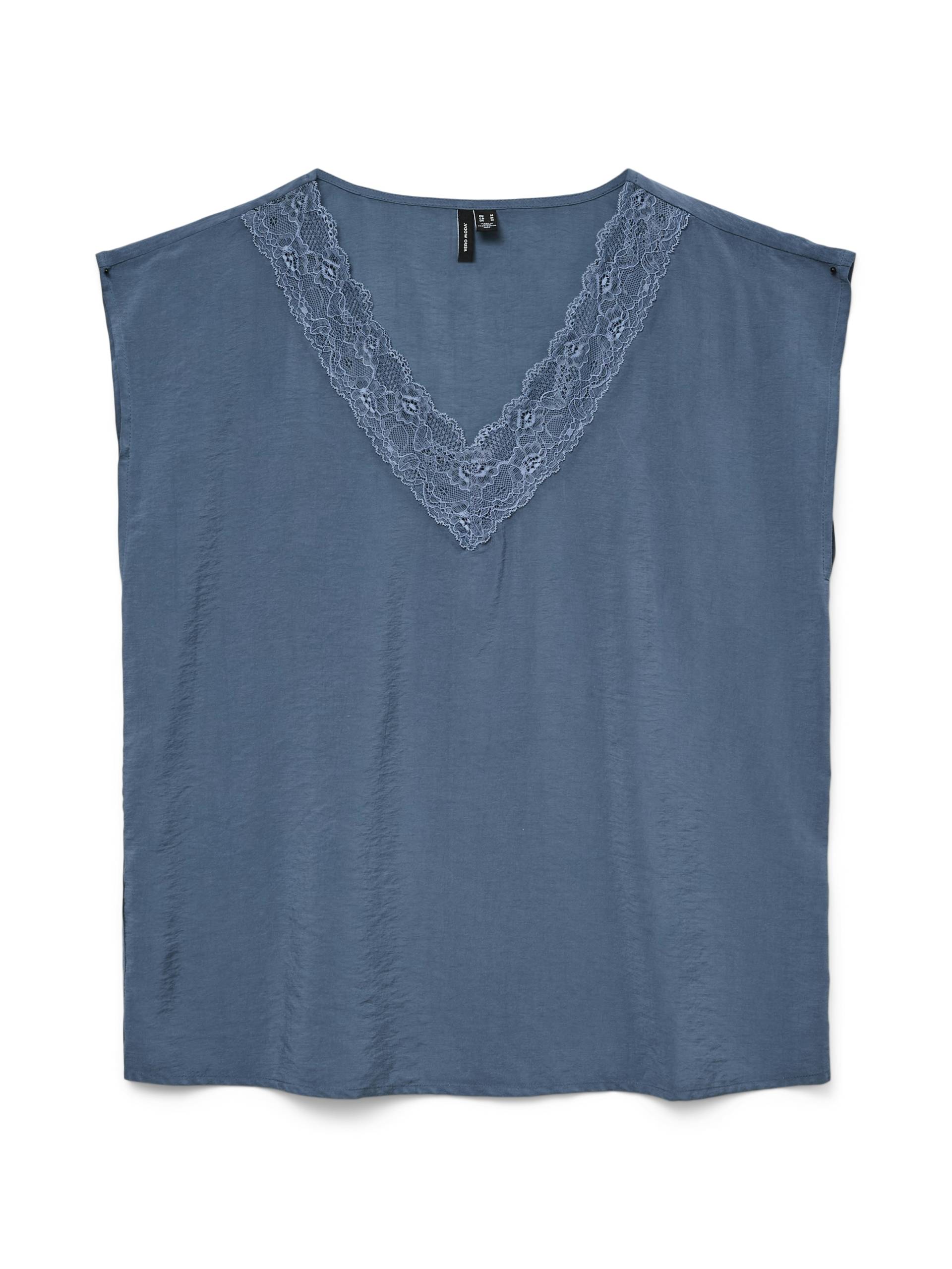 Vero Moda Spitzentop »VMSAFA SL V-NECK LACE TOP WVN GA NOOS« Vero Moda Spitzentop »VMSAFA SL V-NECK LACE TOP WVN GA NOOS« von Vero Moda