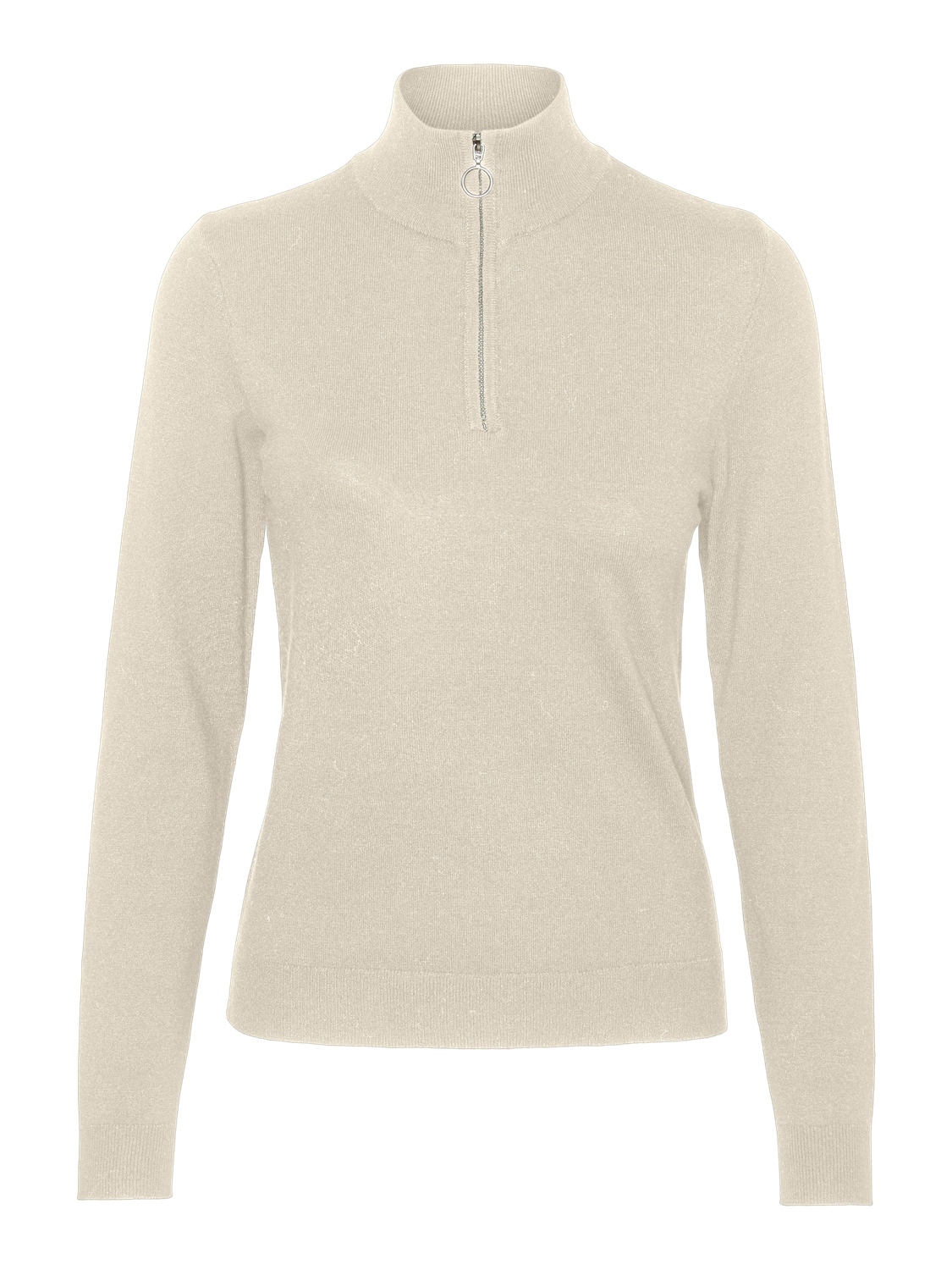 Vero Moda Stehkragenpullover »VMHAPPINESS LS HIGHNECK ZIP PULL GA BOO« von Vero Moda