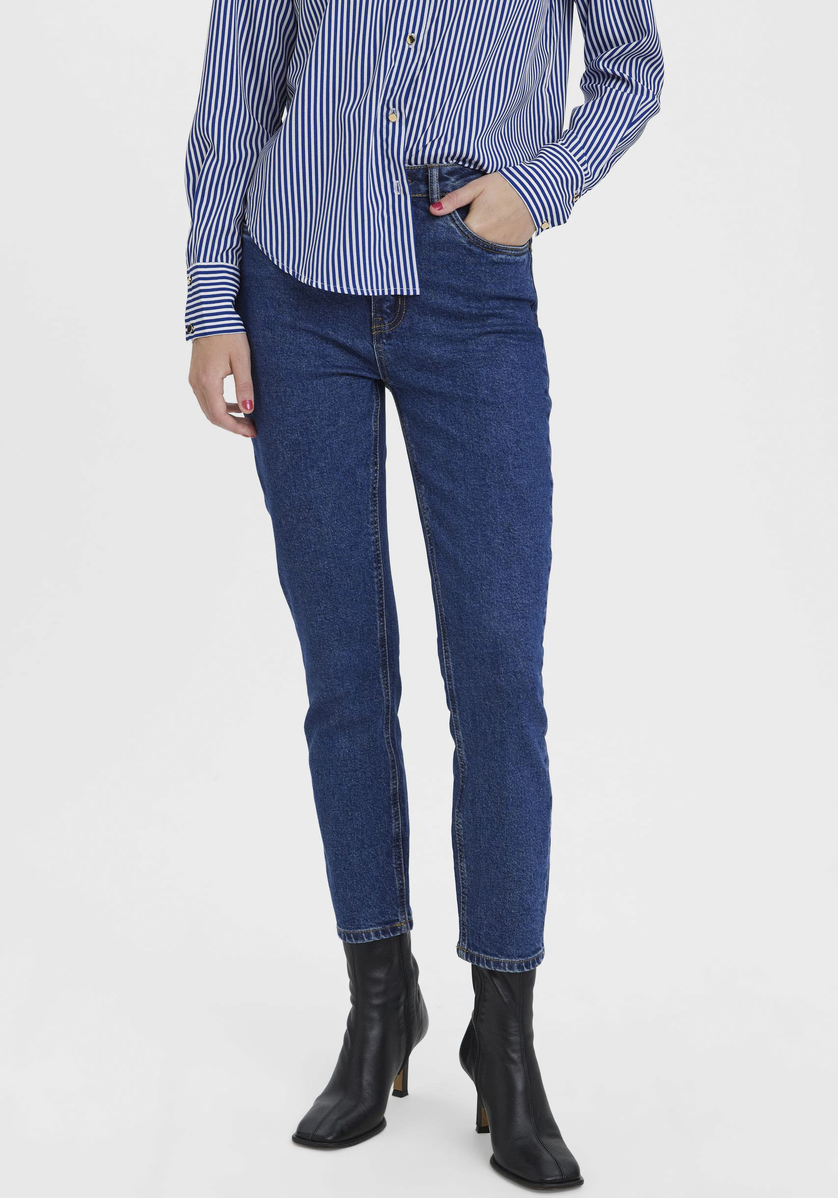 Vero Moda Straight-Jeans »VMBRENDA HR STRAIGHT ANK GU3135 GA NOOS« von Vero Moda