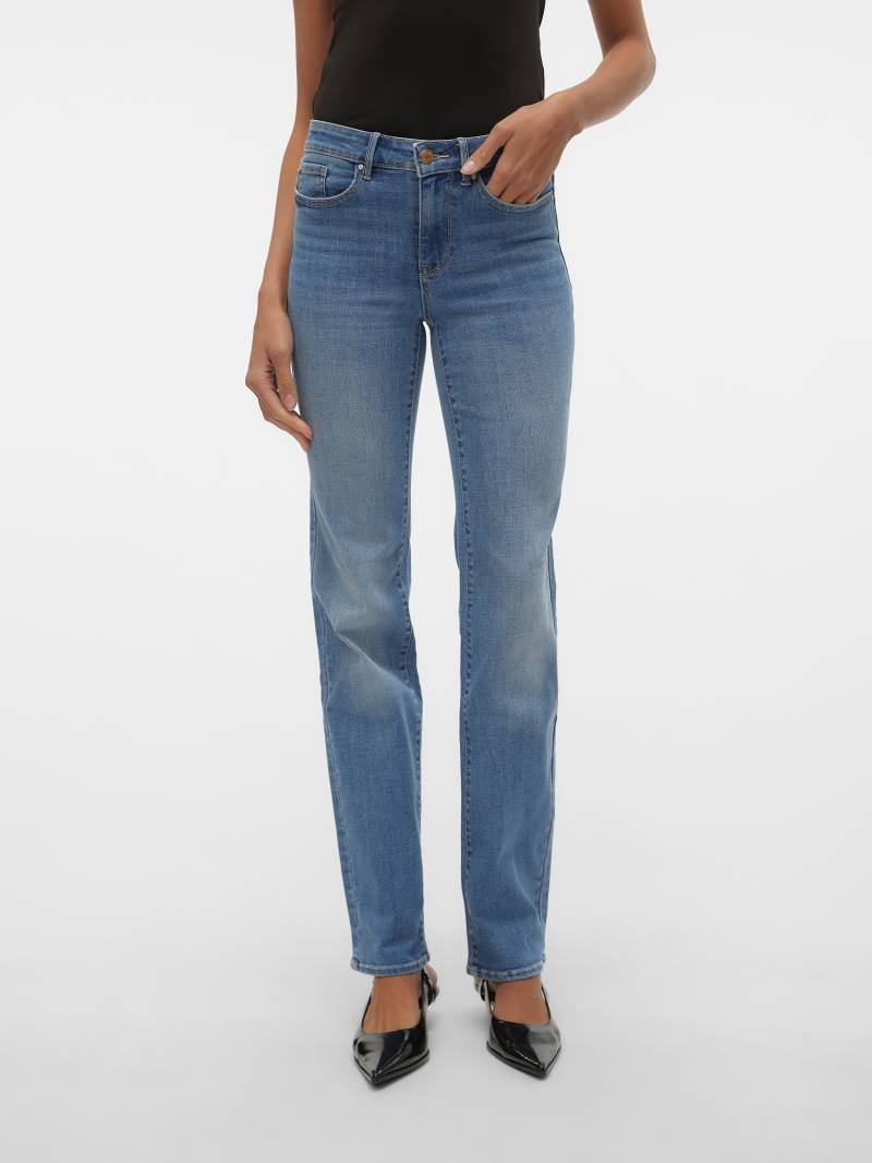 Vero Moda Straight-Jeans »VMFLASH MR STRAIGHT JEANS LI347 GA NOOS« von Vero Moda