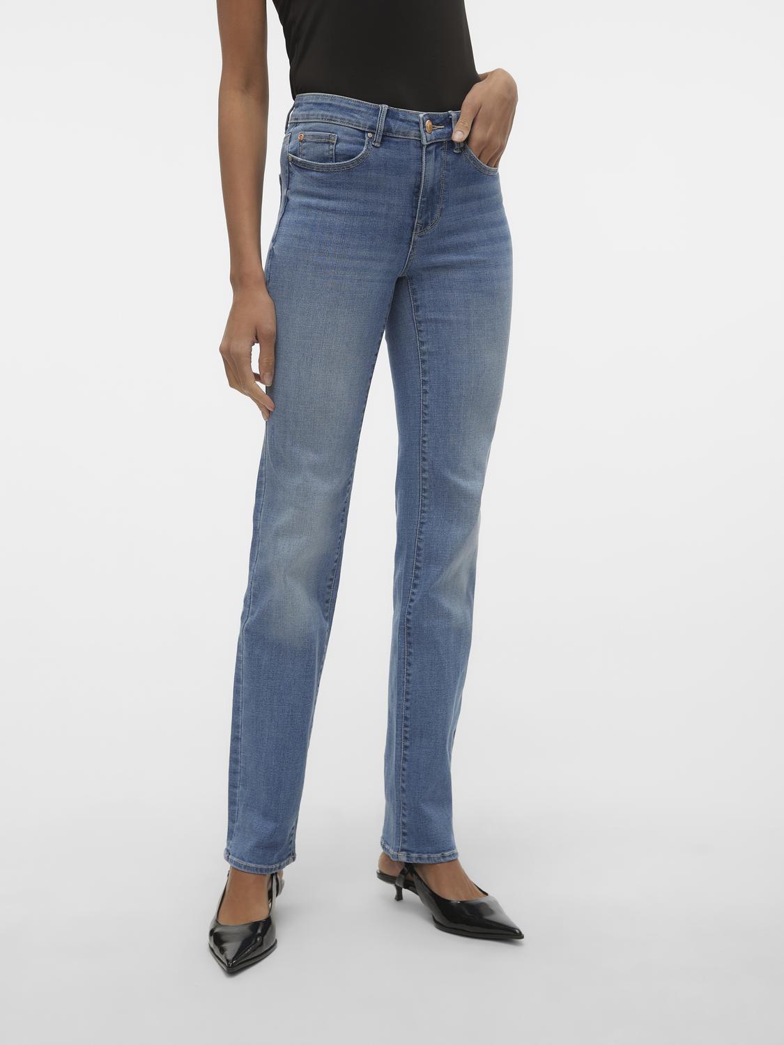 Vero Moda Straight-Jeans »VMFLASH MR STRAIGHT JEANS LI347 GA NOOS« von Vero Moda