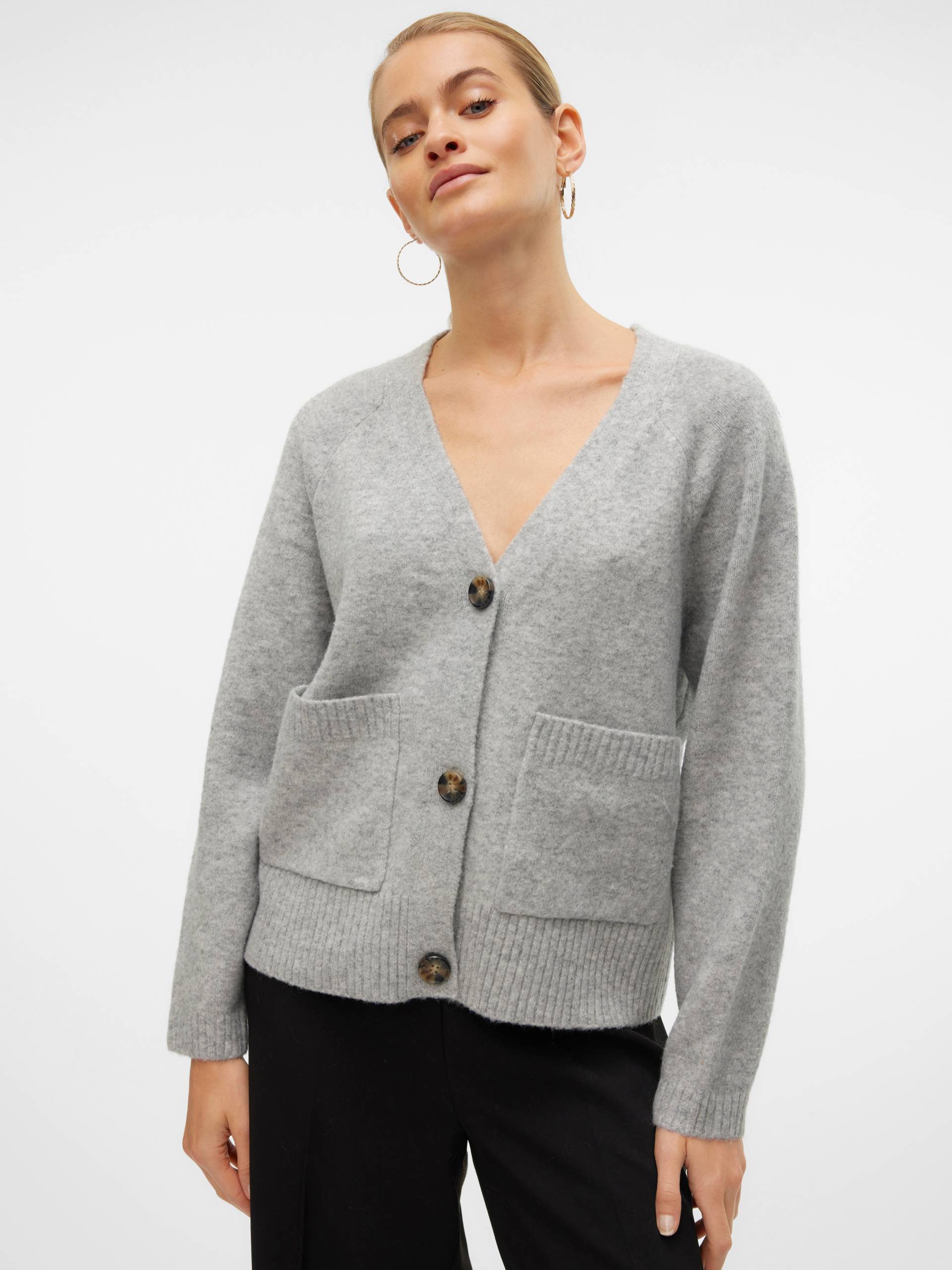 Vero Moda Strickjacke »VMBOOM LS V-NECK BUTTON CARDIGAN GA NOOS« von Vero Moda