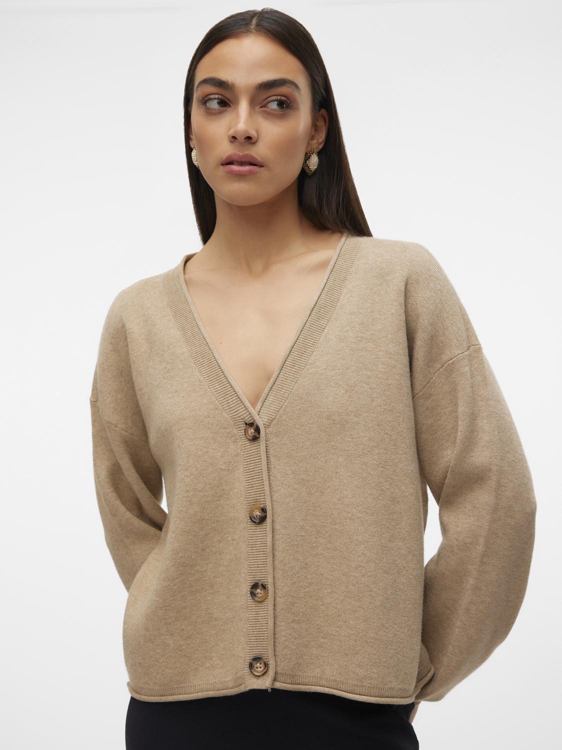 Vero Moda Strickjacke »VMGOLD ROLL LS V-NECK CARDIGAN« von Vero Moda