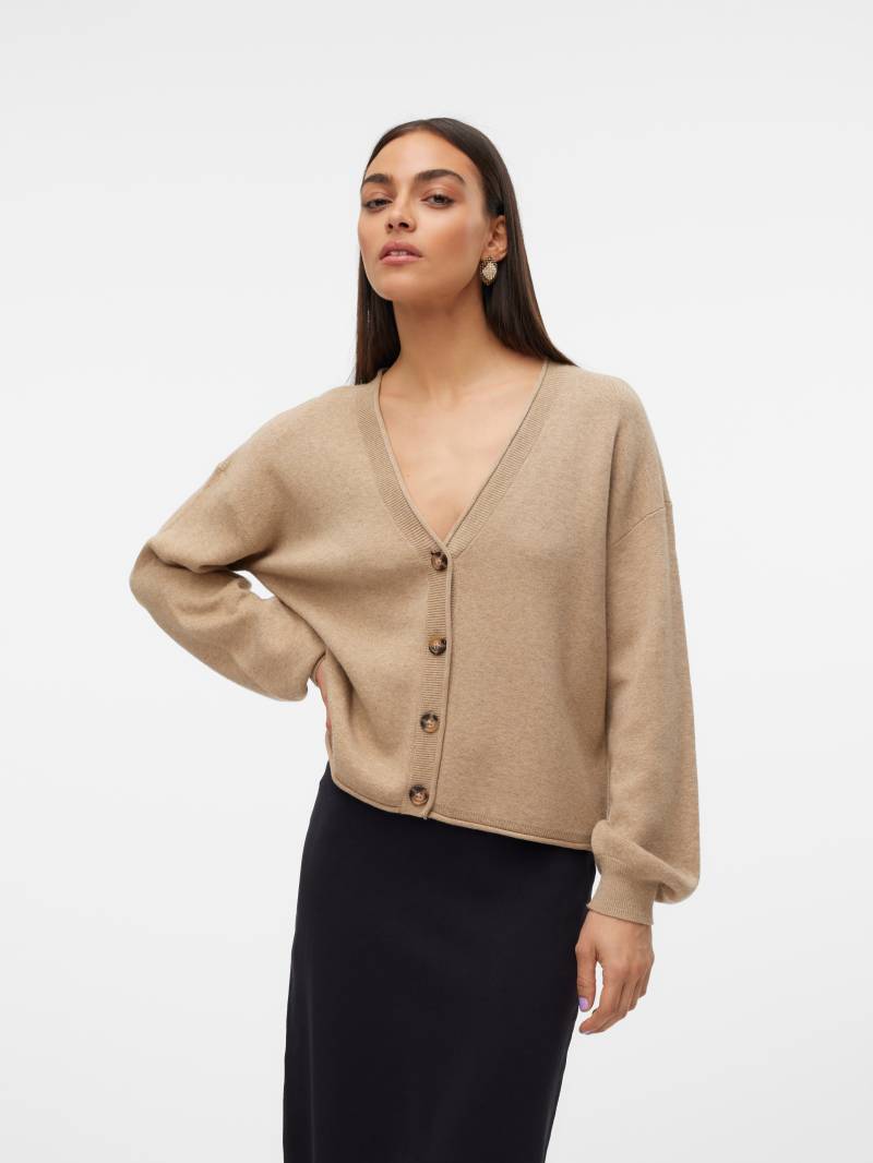 Vero Moda Strickjacke »VMGOLD ROLL LS V-NECK CARDIGAN« von Vero Moda