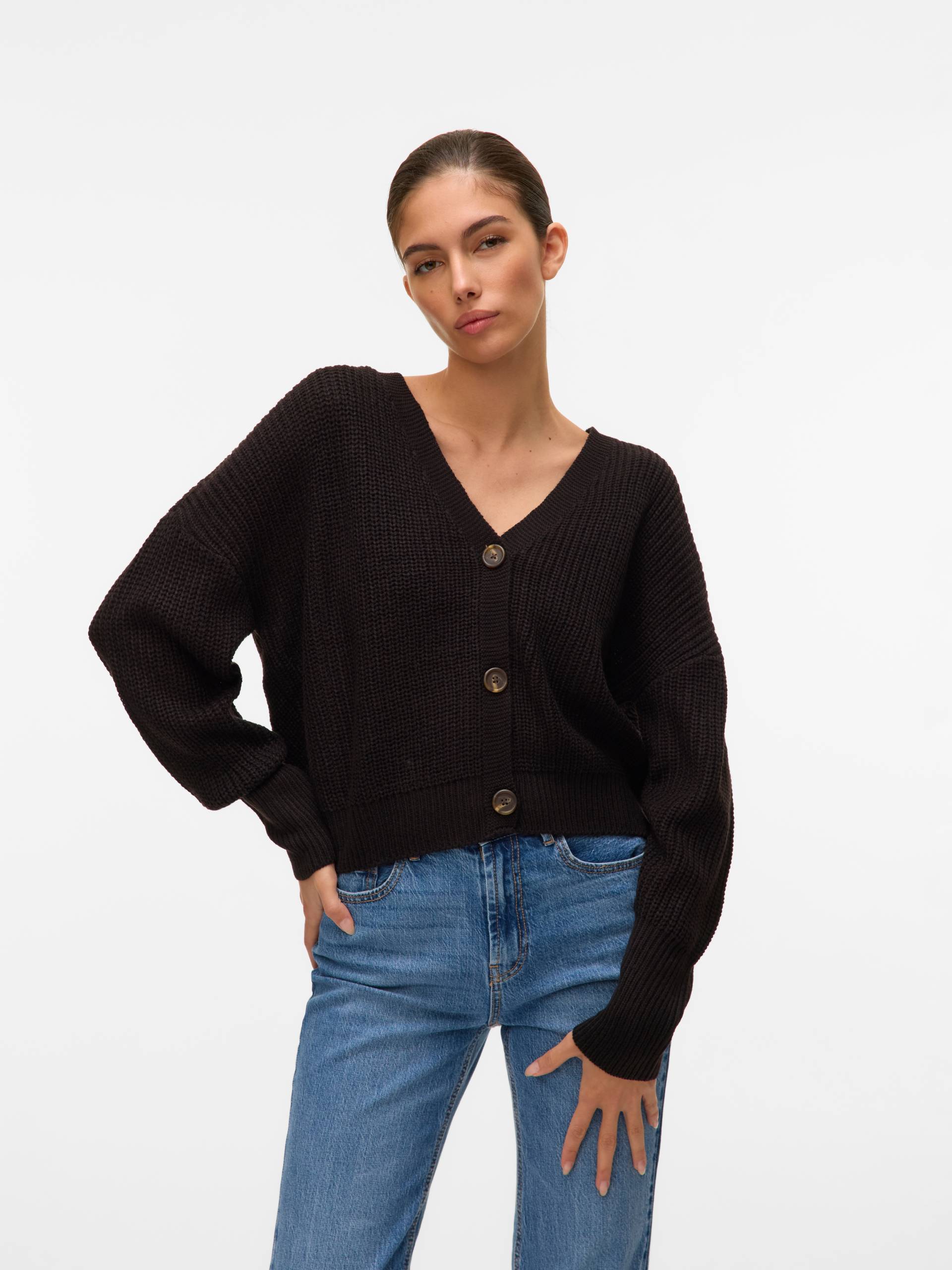 Vero Moda Strickjacke »VMLEA LS V-NECK CUFF CARDIGAN« von Vero Moda