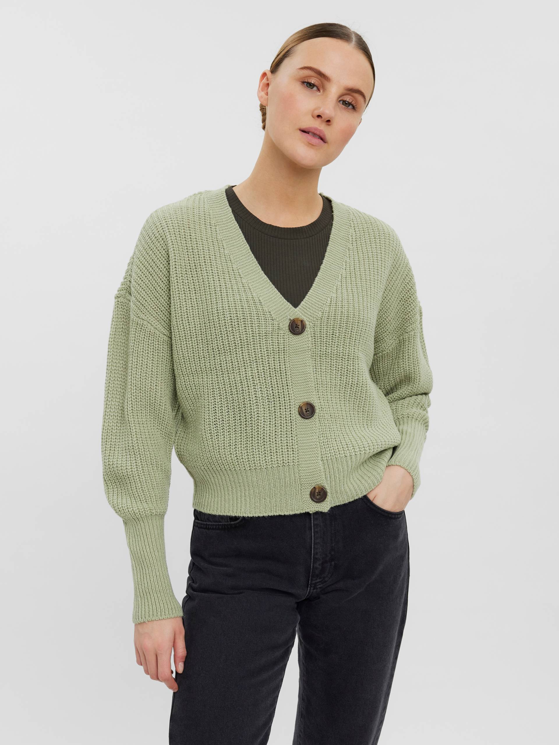 Vero Moda Strickjacke »VMLEA LS V-NECK CUFF CARDIGAN« von Vero Moda