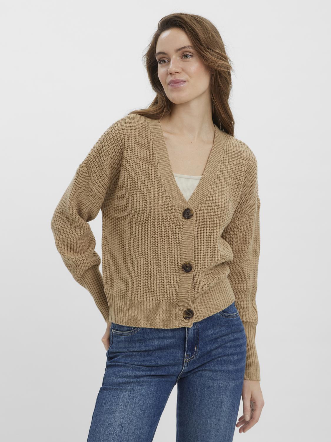 Vero Moda Strickjacke »VMLEA LS V-NECK CUFF CARDIGAN« von Vero Moda