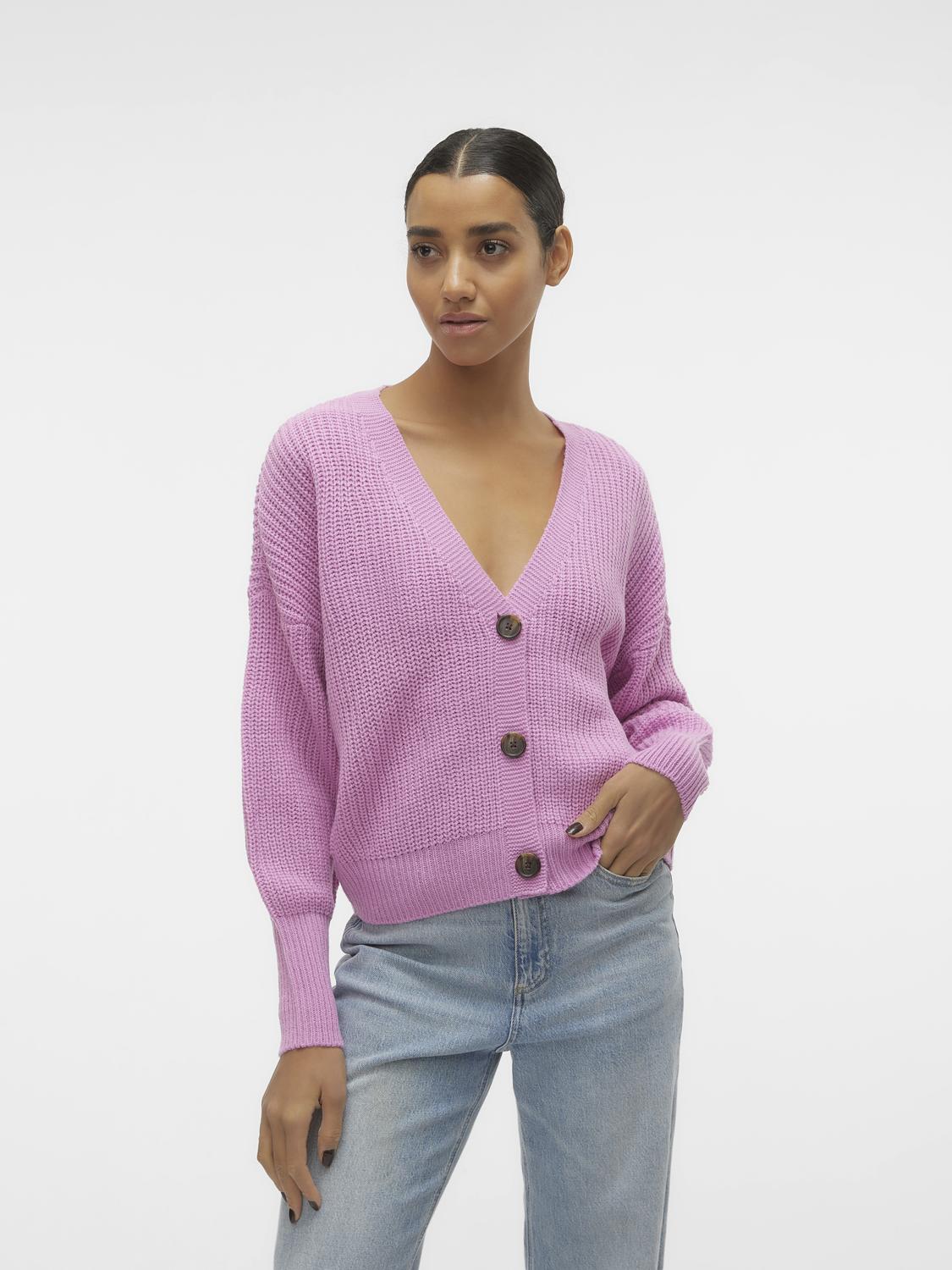 Vero Moda Strickjacke »VMLEA LS V-NECK CUFF CARDIGAN« von Vero Moda