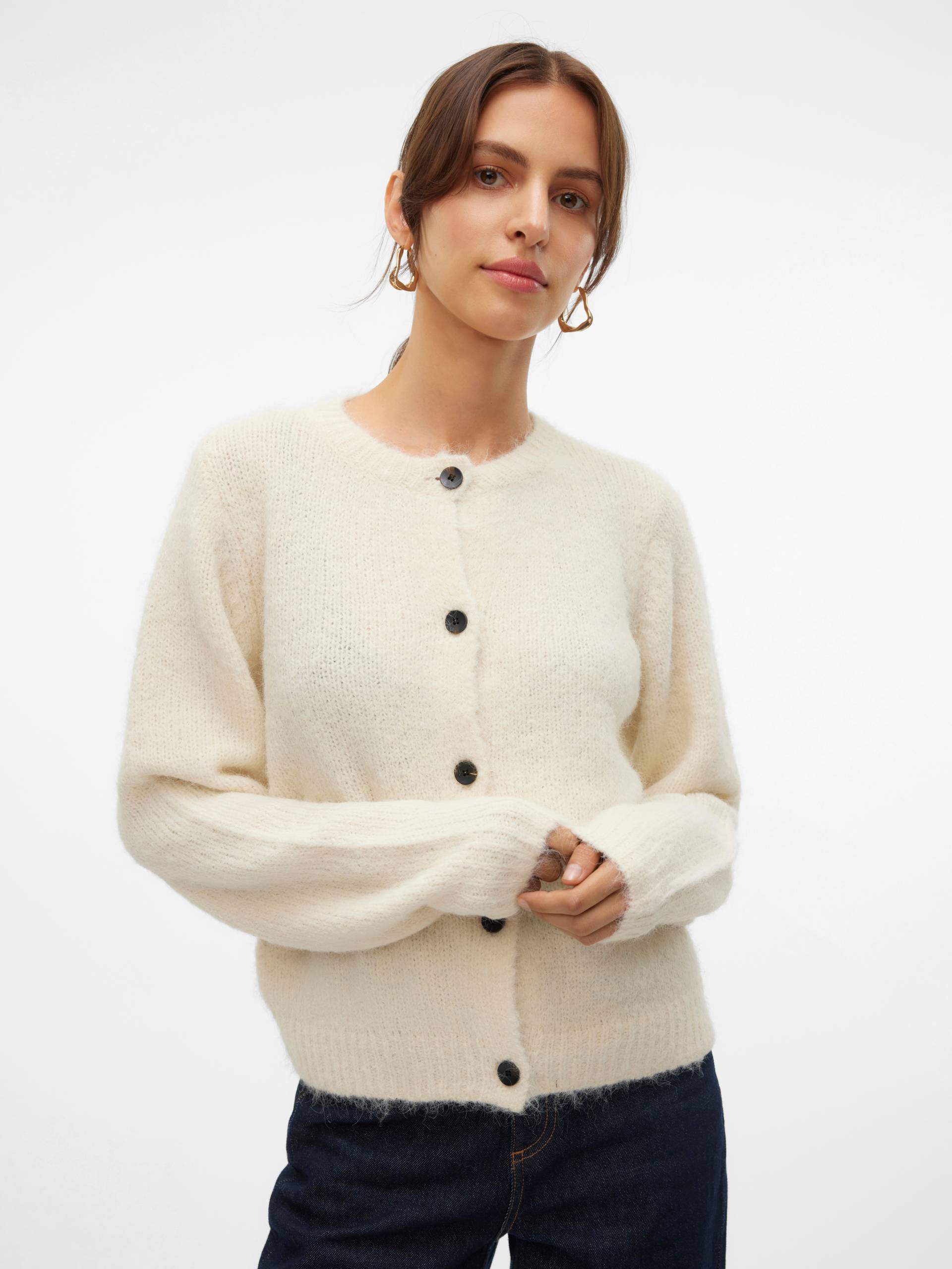 Vero Moda Strickjacke »VMNOVAH LS O-NECK BUTTON CARDI GA NOOS« von Vero Moda