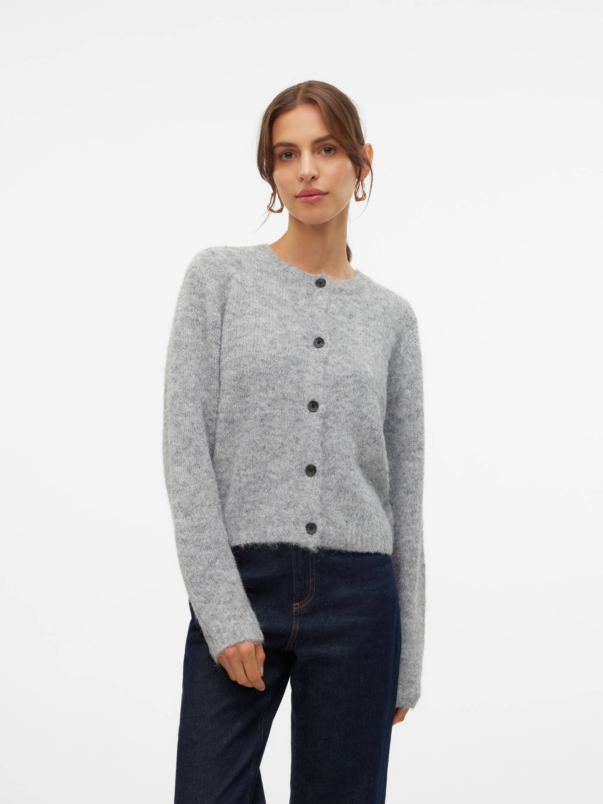 Vero Moda Strickjacke »VMNOVAH LS O-NECK BUTTON CARDI GA NOOS« von Vero Moda