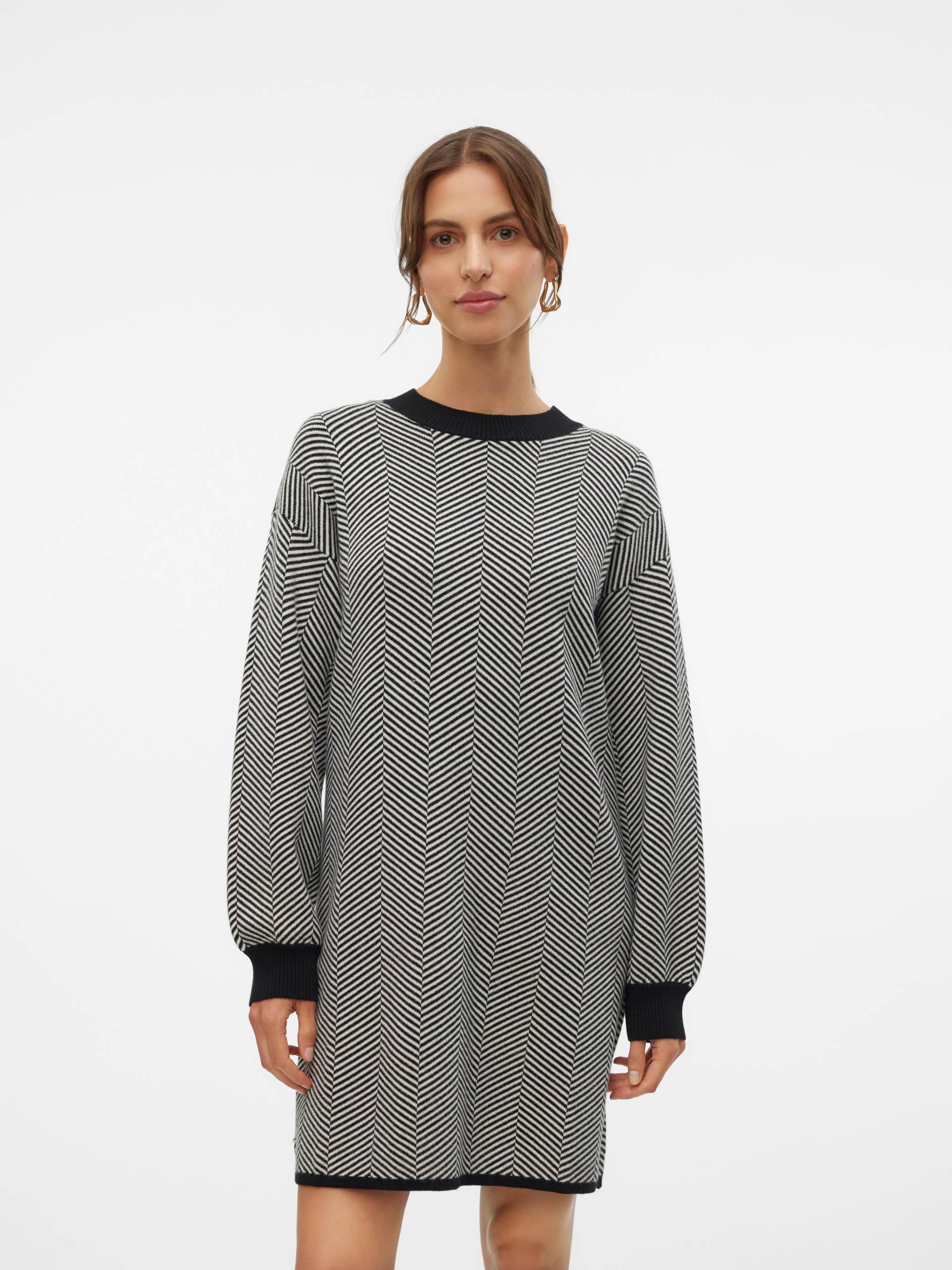 Vero Moda Strickkleid »VMBLUSH HERRINGBONE LS O-NECK DRESS LCS« von Vero Moda