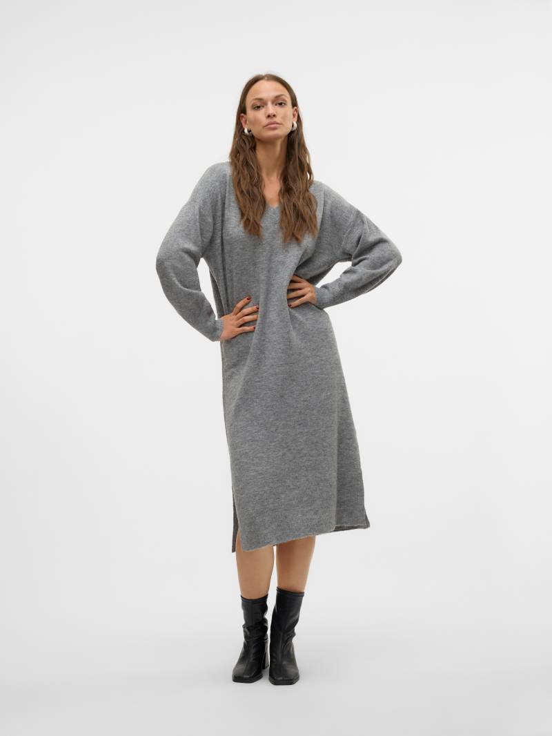 Vero Moda Strickkleid »VMJUPITER LS V-NECK CALF DRESS BF« von Vero Moda