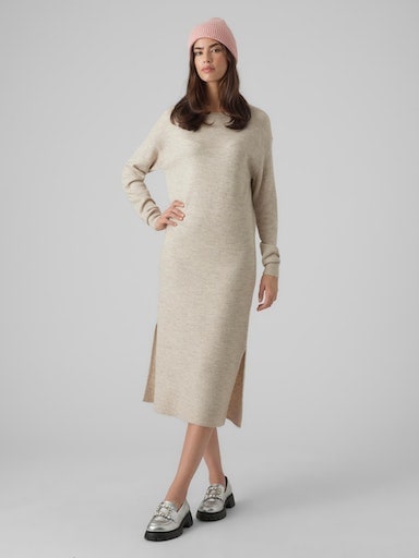 Vero Moda Strickkleid »VMLEFILE LS BOATNECK CALF DRESS NOOS« von Vero Moda