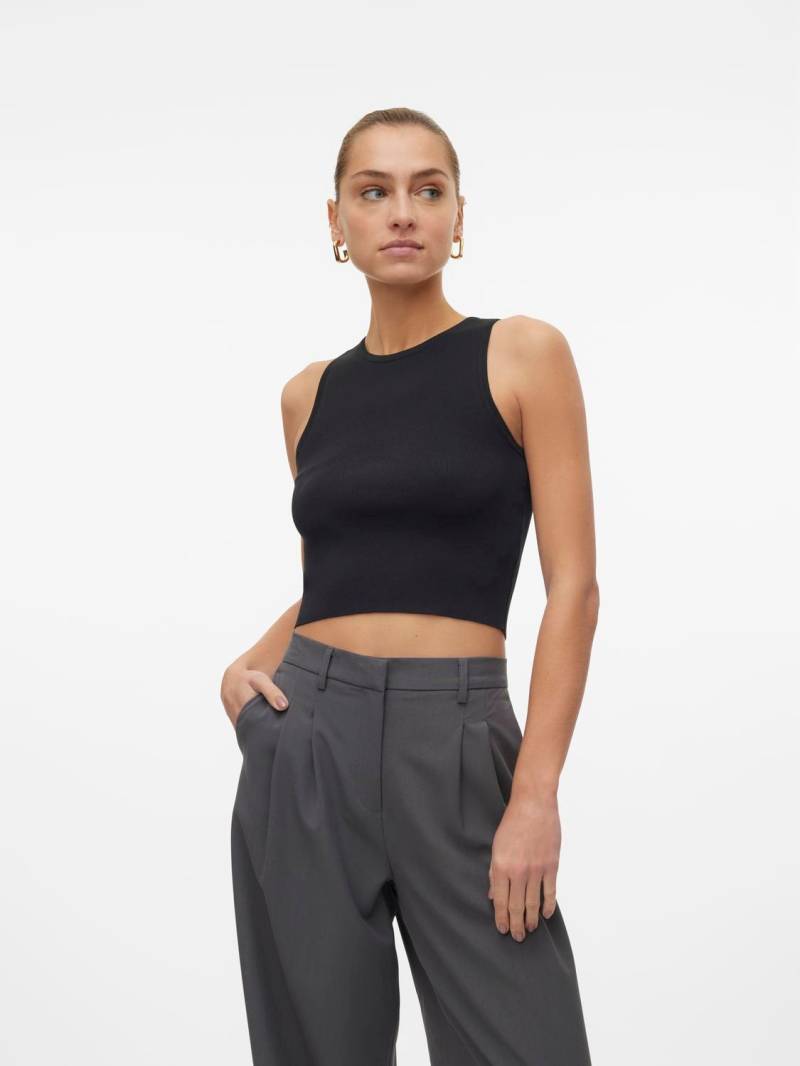 Vero Moda Strickpullover »VMGINNY SL O-NECK CROP TOP NOOS« von Vero Moda