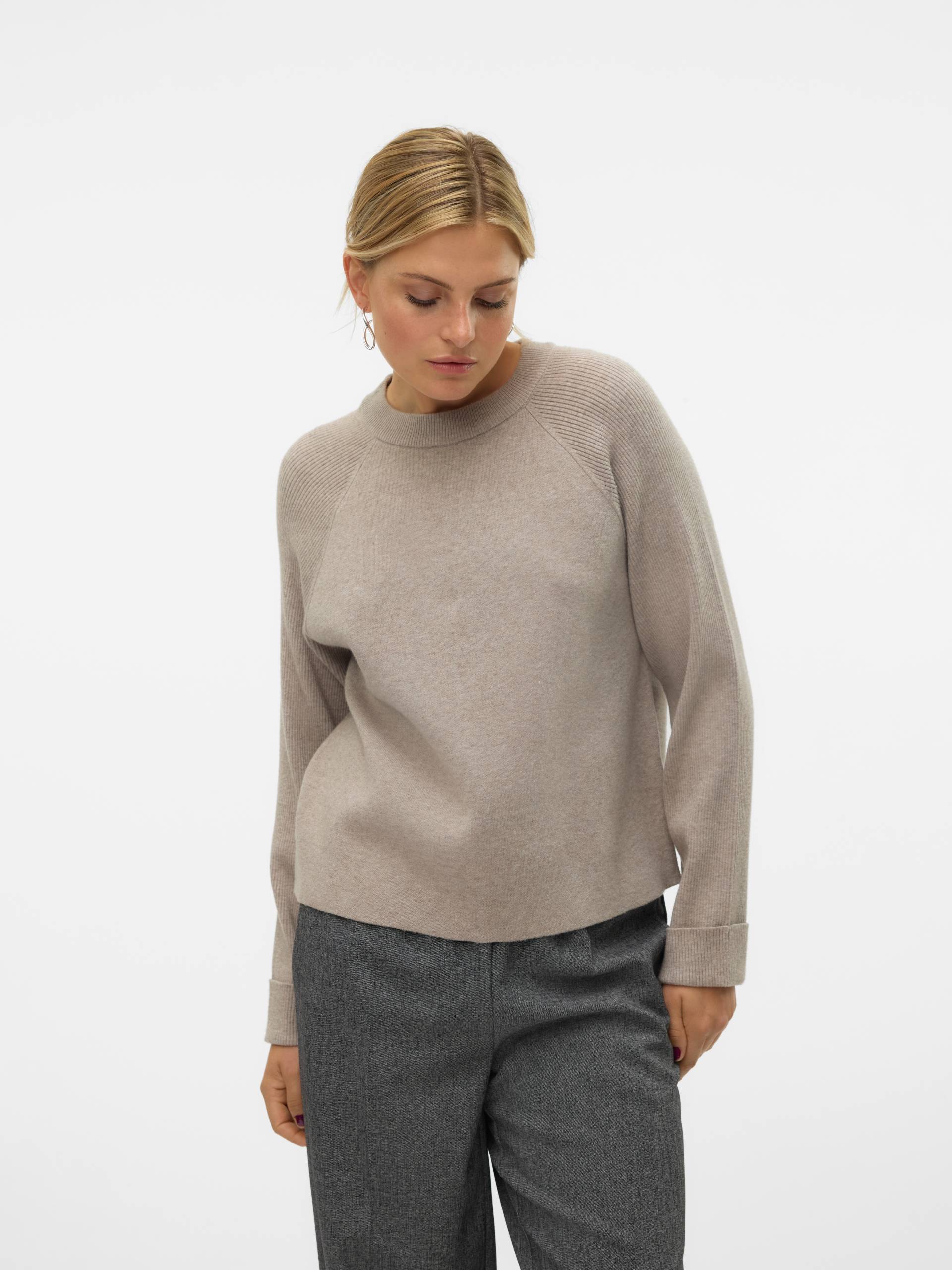 Vero Moda Strickpullover »VMGOLD MIX LS O-NECK PULLOVER GA« von Vero Moda