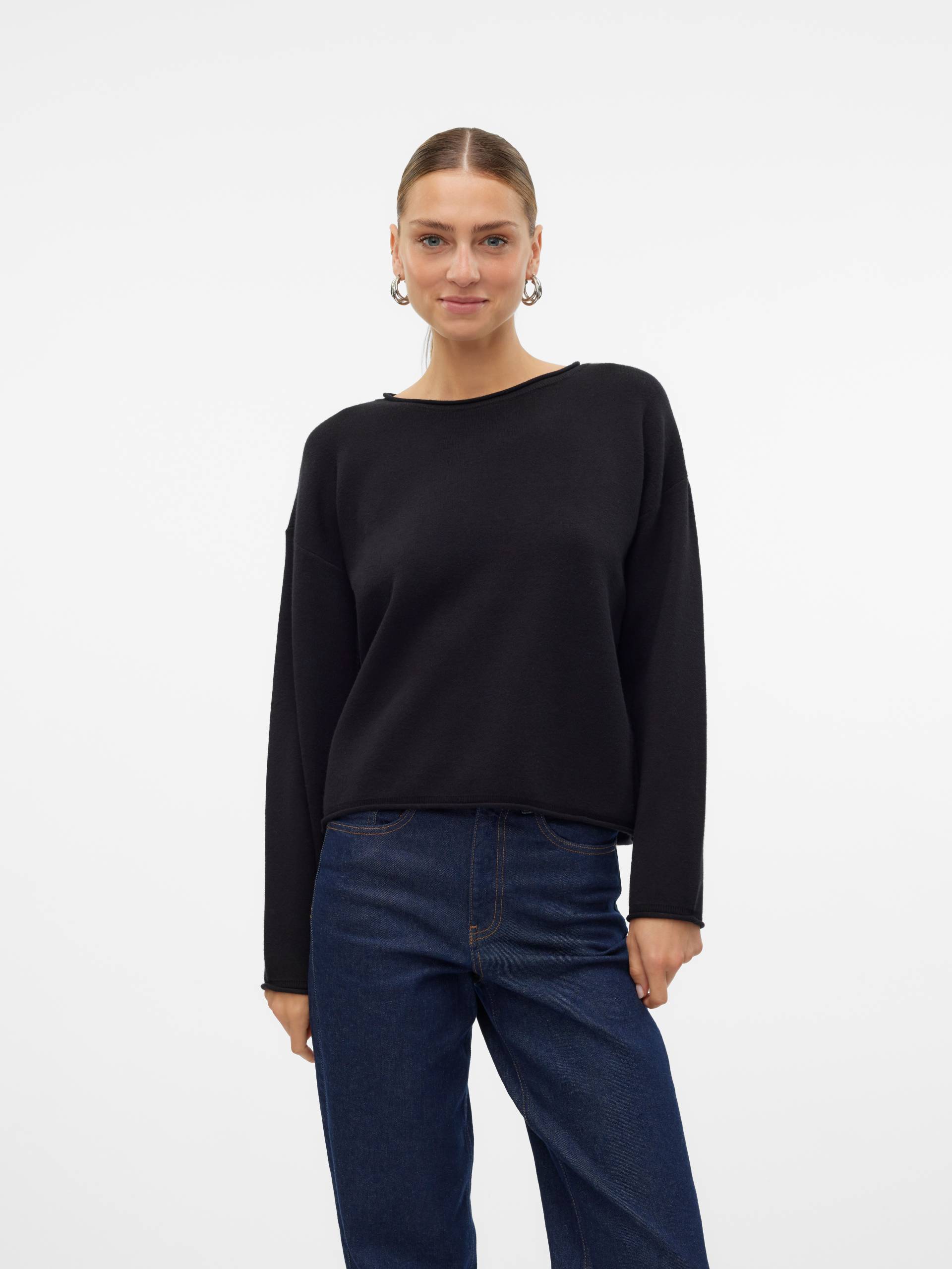 Vero Moda Strickpullover »VMGOLD ROLL LS O-NECK PULLOVER GA« von Vero Moda