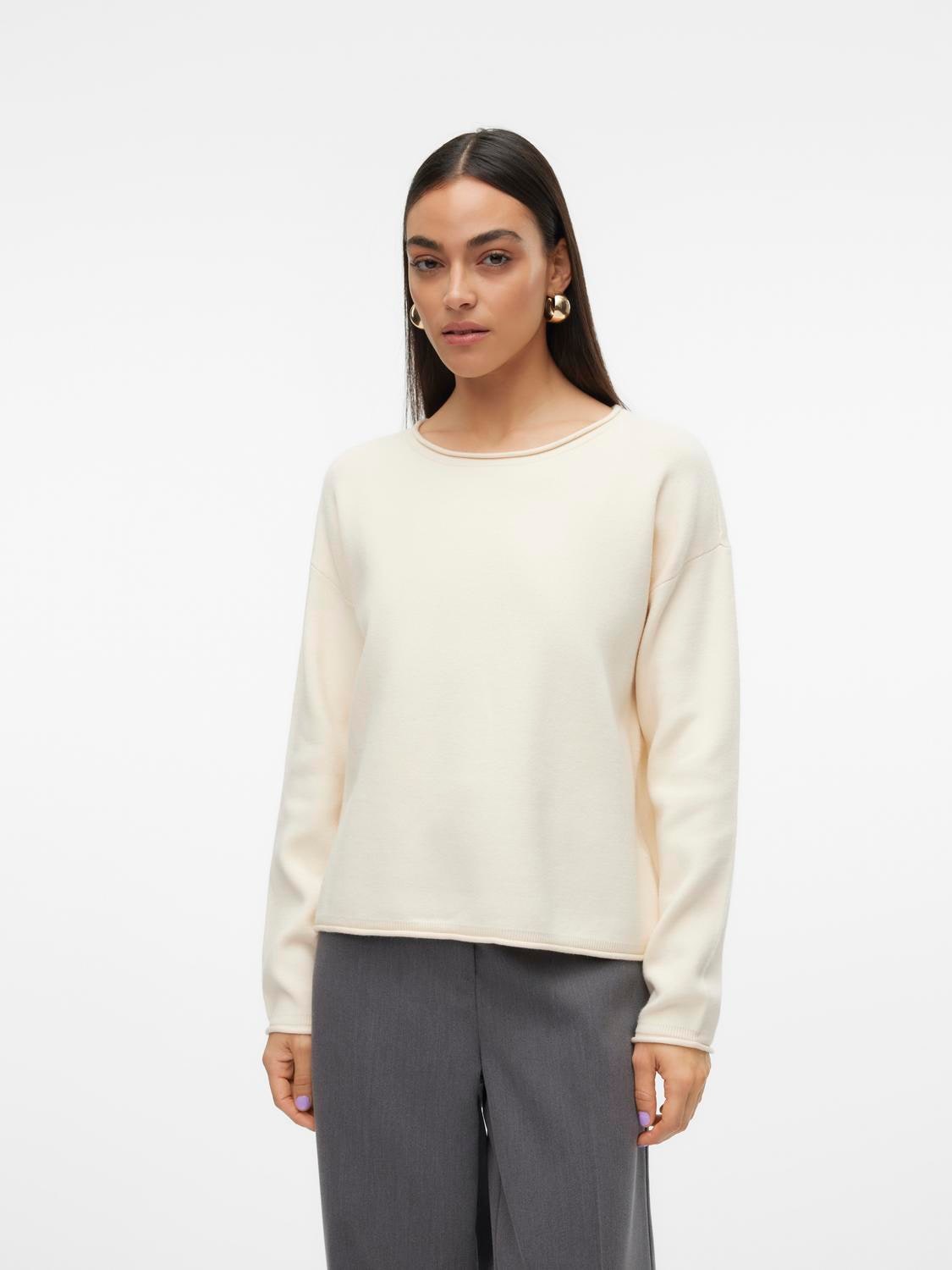 Vero Moda Strickpullover »VMGOLD ROLL LS O-NECK PULLOVER GA« von Vero Moda