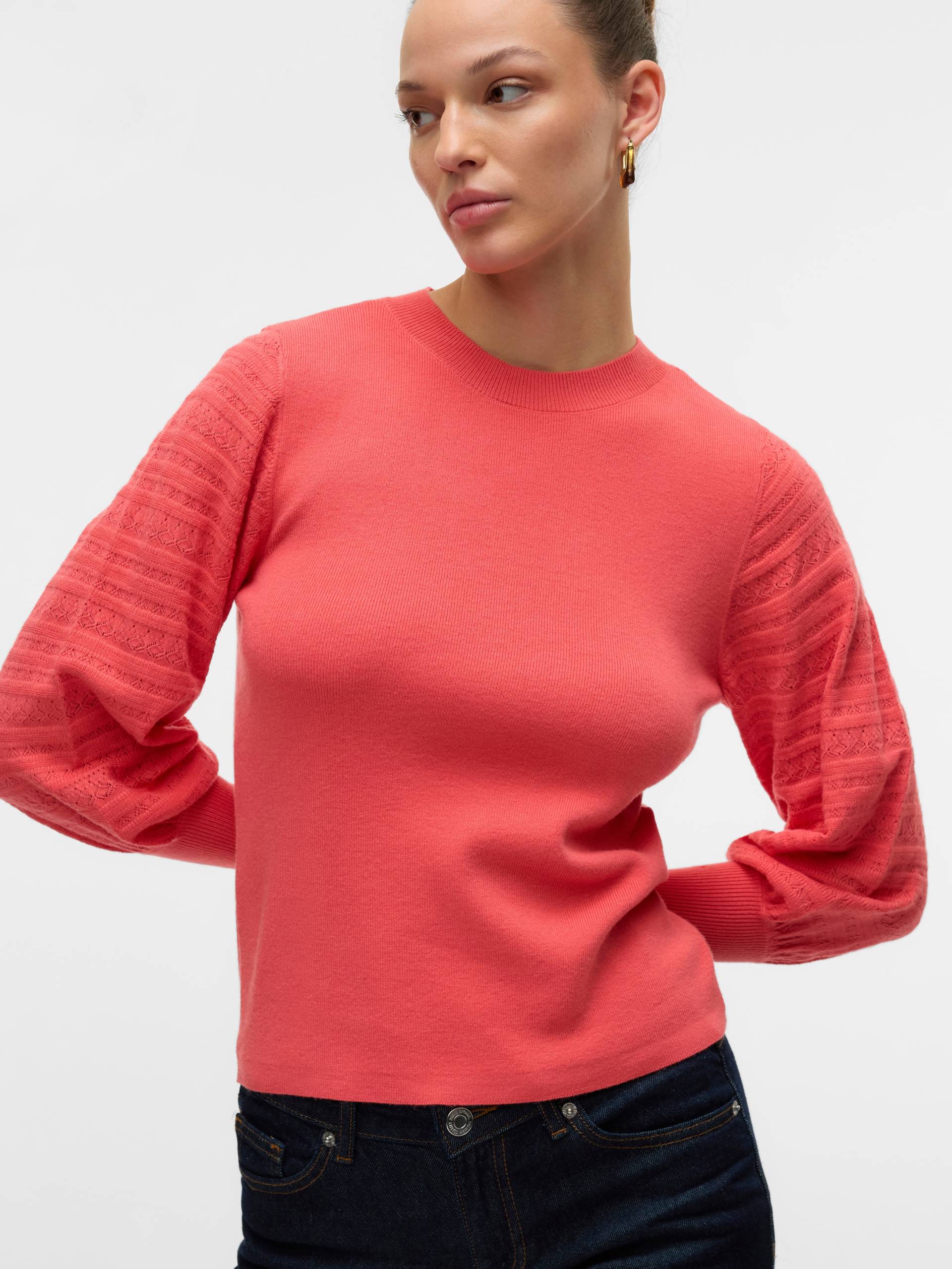 Vero Moda Strickpullover »VMHOLLYPOINTELLE LS O-NCK PULLOVE GA BOO« von Vero Moda