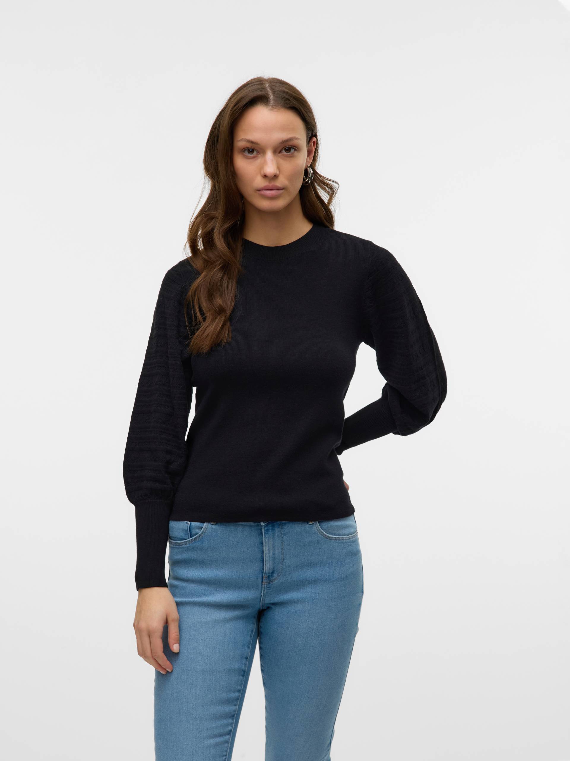 Vero Moda Strickpullover »VMHOLLYPOINTELLE LS O-NCK PULLOVE GA BOO« von Vero Moda