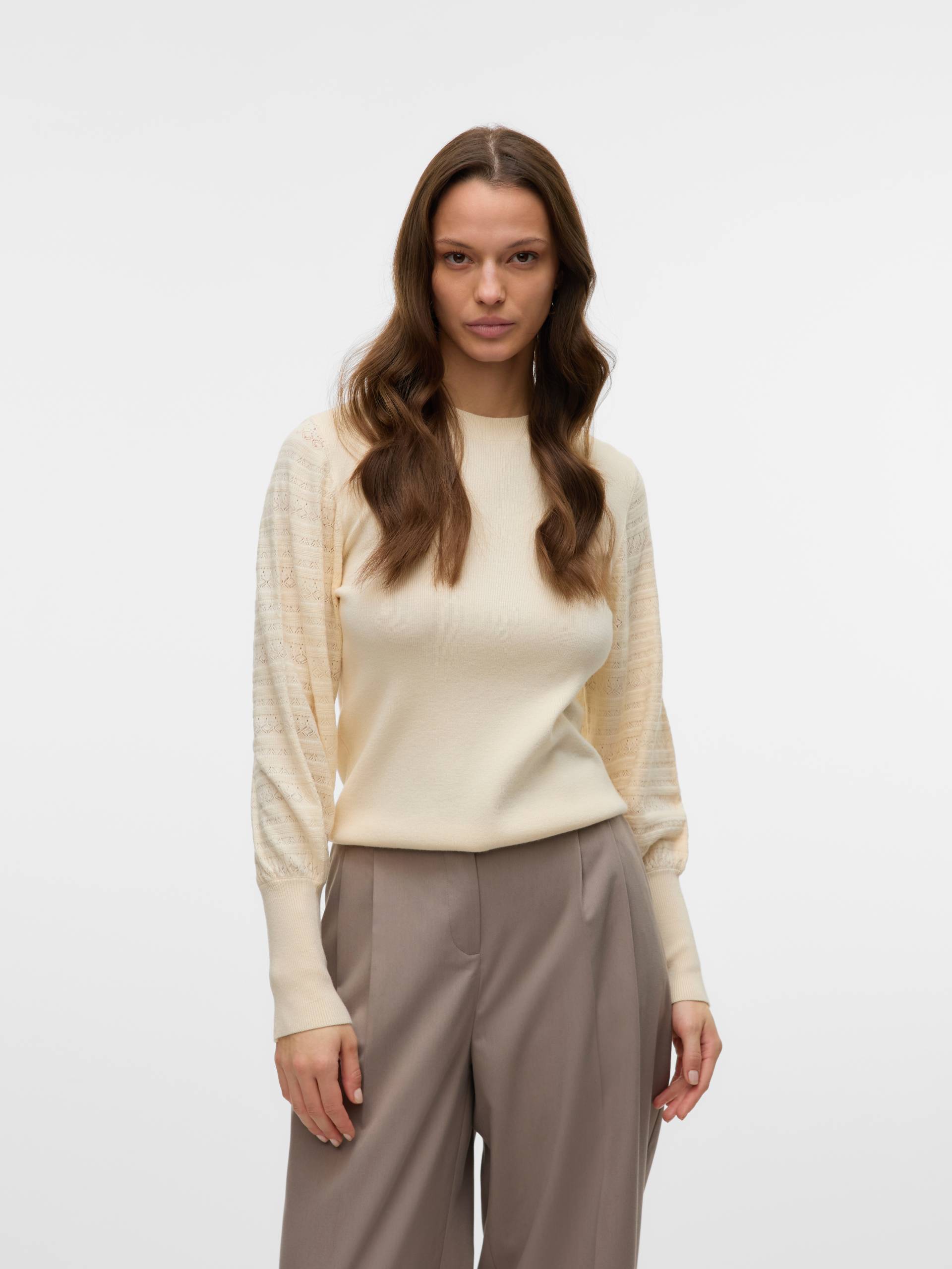 Vero Moda Strickpullover »VMHOLLYPOINTELLE LS O-NCK PULLOVE GA BOO« von Vero Moda