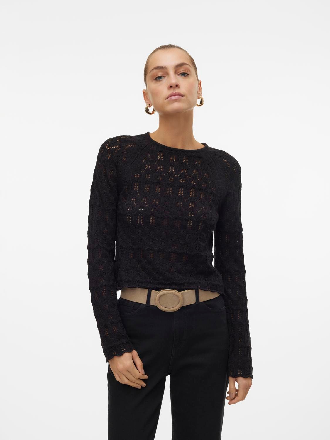 Vero Moda Strickpullover »VMNEWFABIENNE LS O-NECK PULLOVER NOOS« von Vero Moda