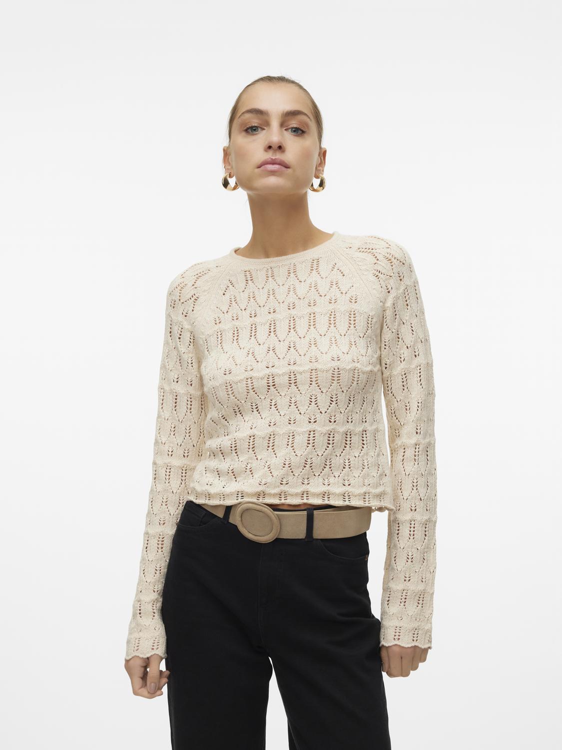 Vero Moda Strickpullover »VMNEWFABIENNE LS O-NECK PULLOVER NOOS« von Vero Moda