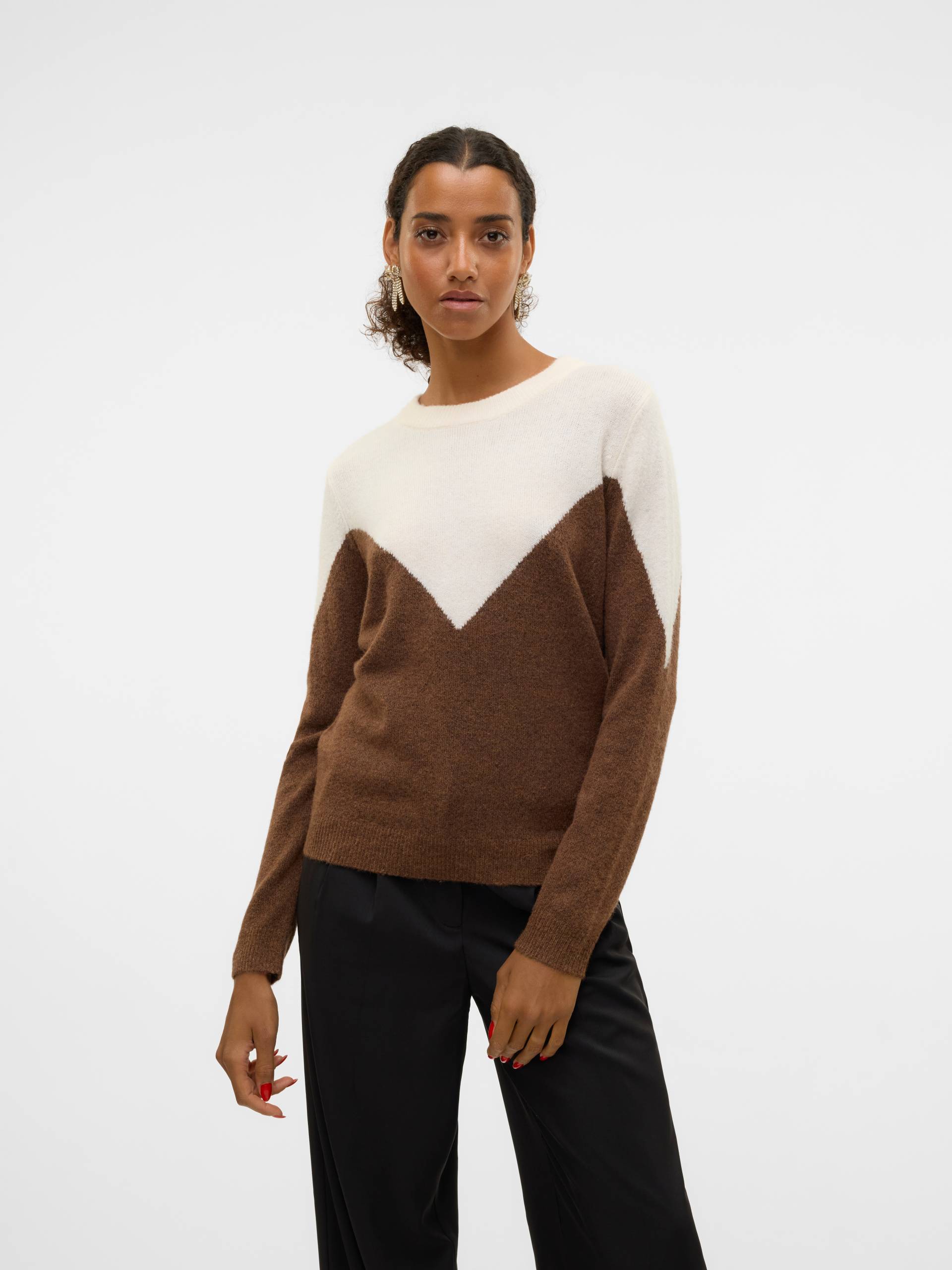 Vero Moda Strickpullover »VMPLAZA LS BLOCK PULLOVER GA BOO«, mit Streifenmuster von Vero Moda