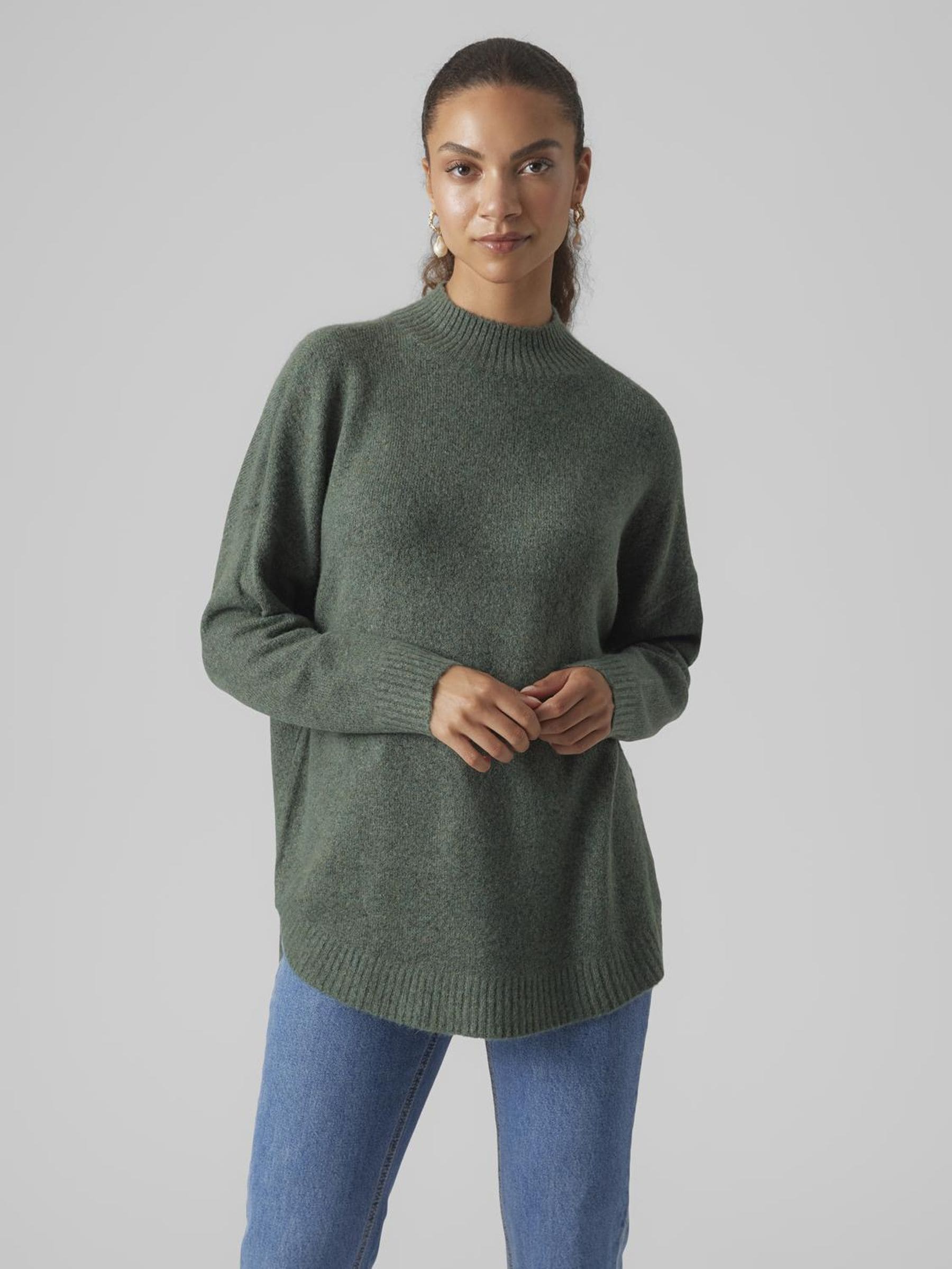 Vero Moda Strickpullover »VMPLAZA LS HIGHNECK LONG PULLOVER GA BOO« von Vero Moda