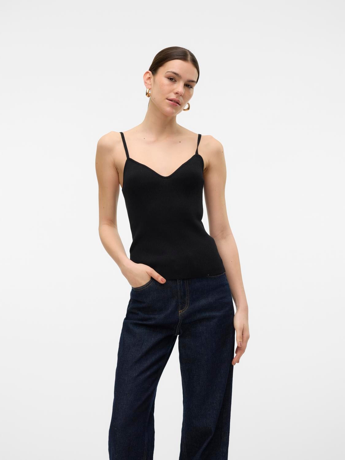 Vero Moda Stricktop »VMWILLOW SL STRAP TOP GA« von Vero Moda