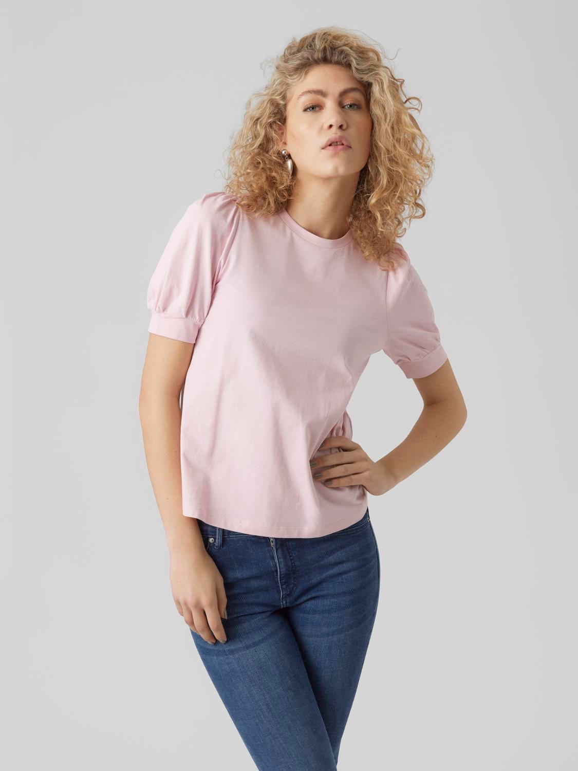 Vero Moda T-Shirt »VMKERRY 2/4 O-NECK TOP VMA JRS NOOS«, mit Rundhalsausschnitt von Vero Moda